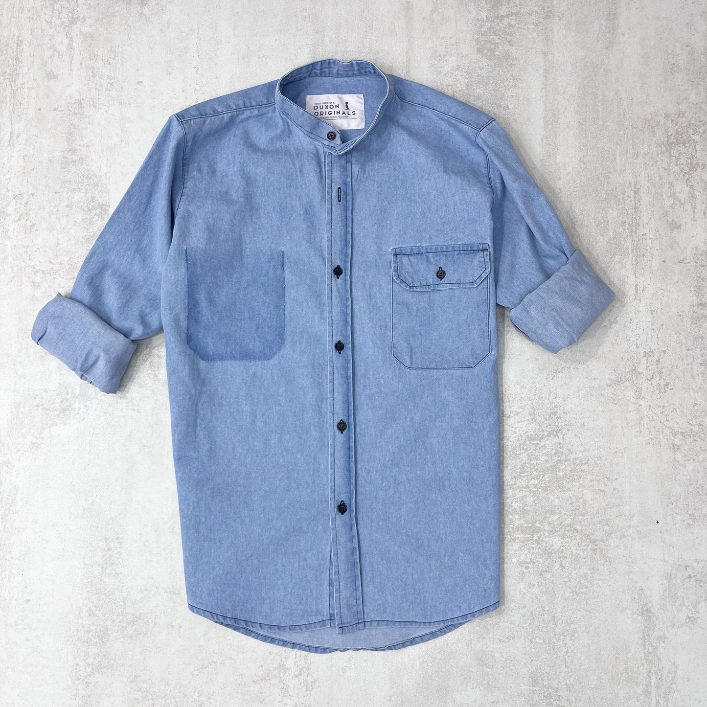 CAMISA MAO JEAN CON BOLSILLO Y EFECTO BOLSILLO