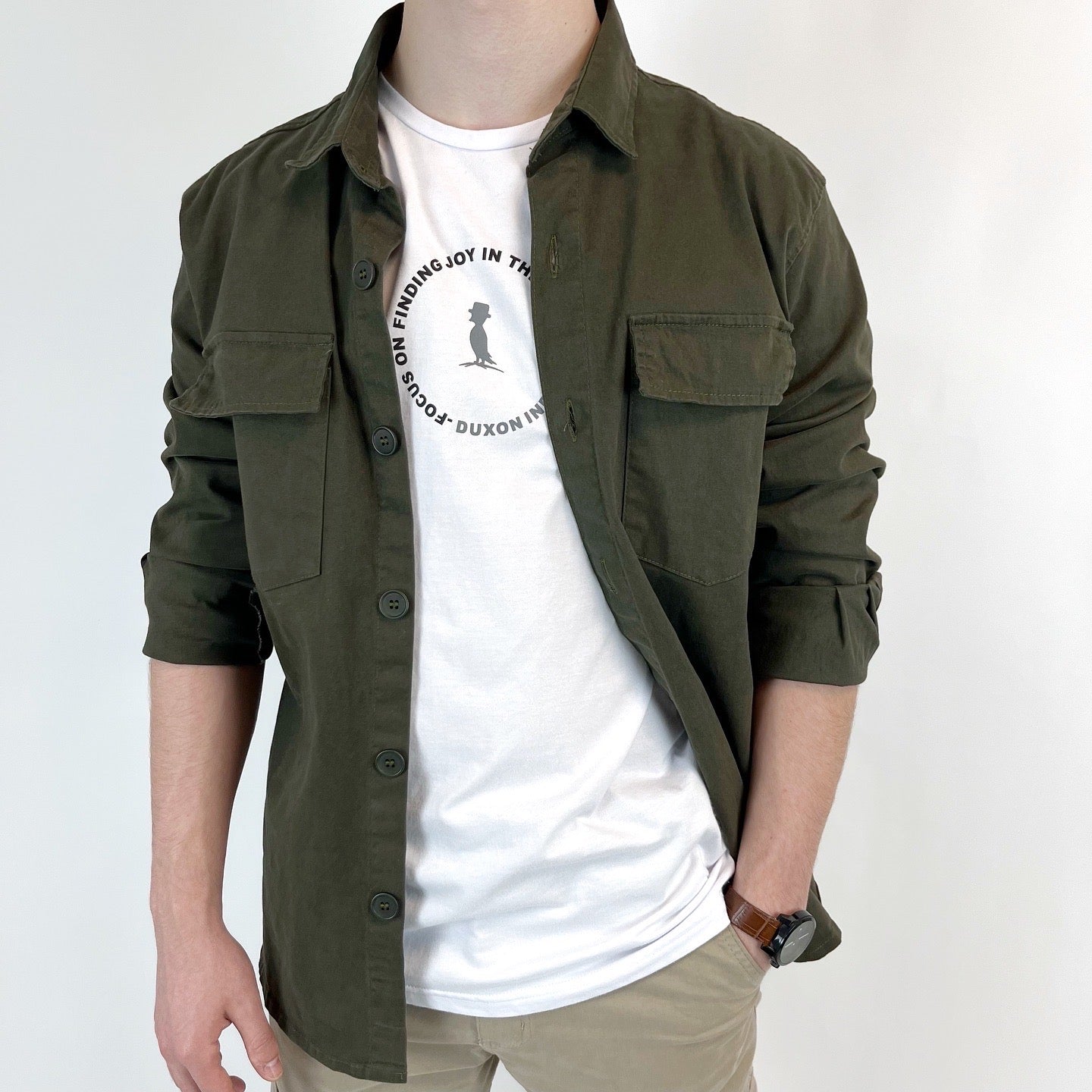 SOBRECAMISA VERDE MILITAR