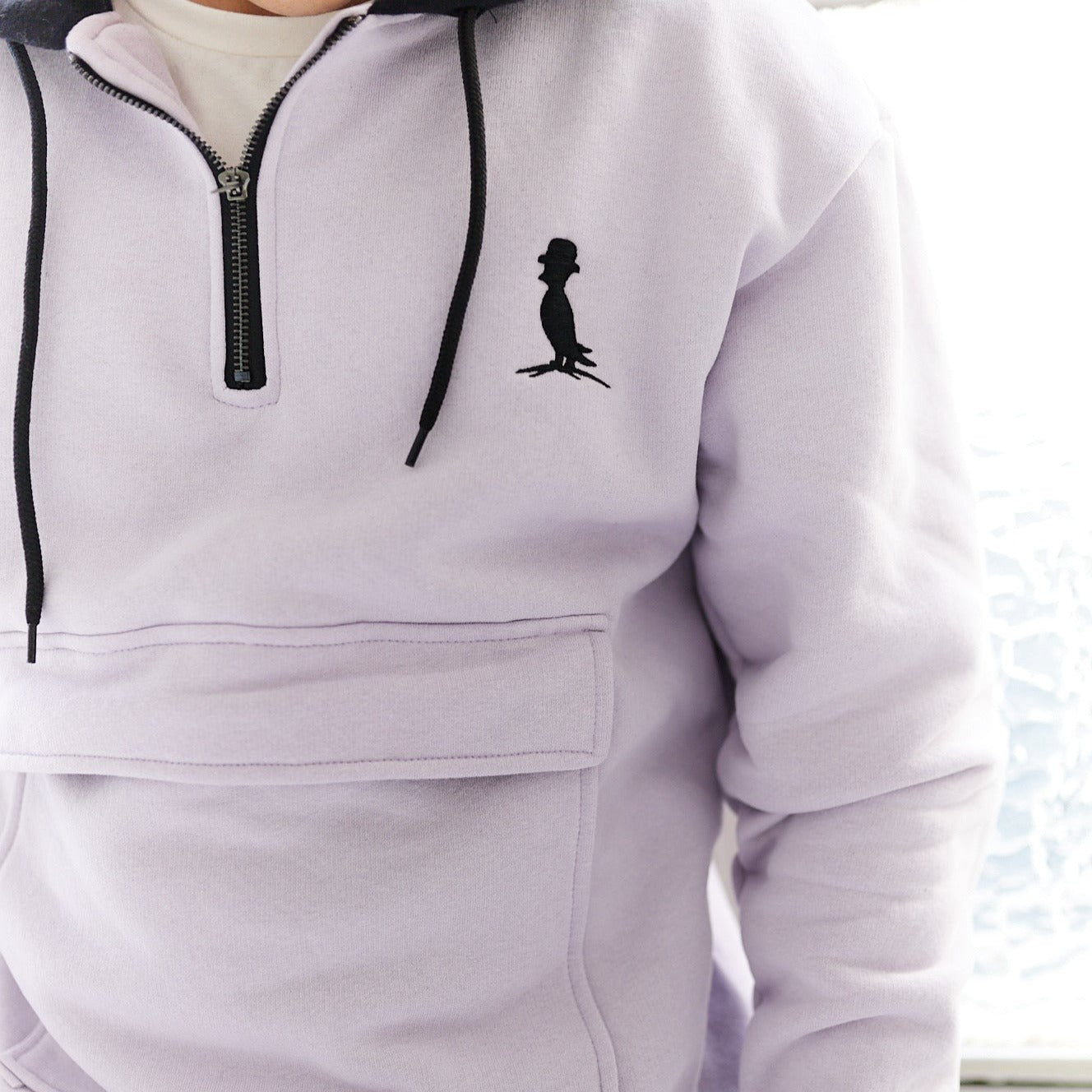 CANGURO “HABANA” en LILA con negro