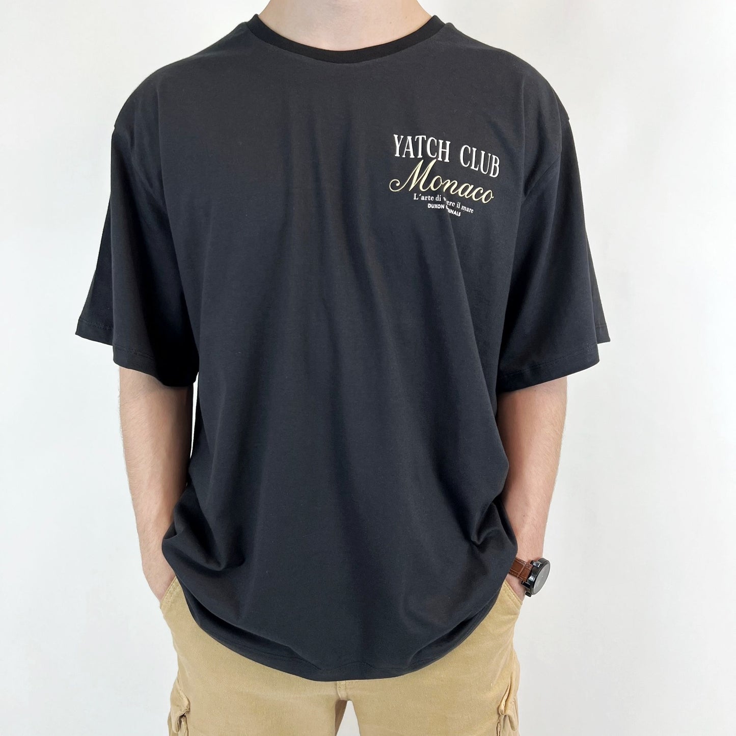 REMERA OVERSIZE“YATCH CLUB MÓNACO”