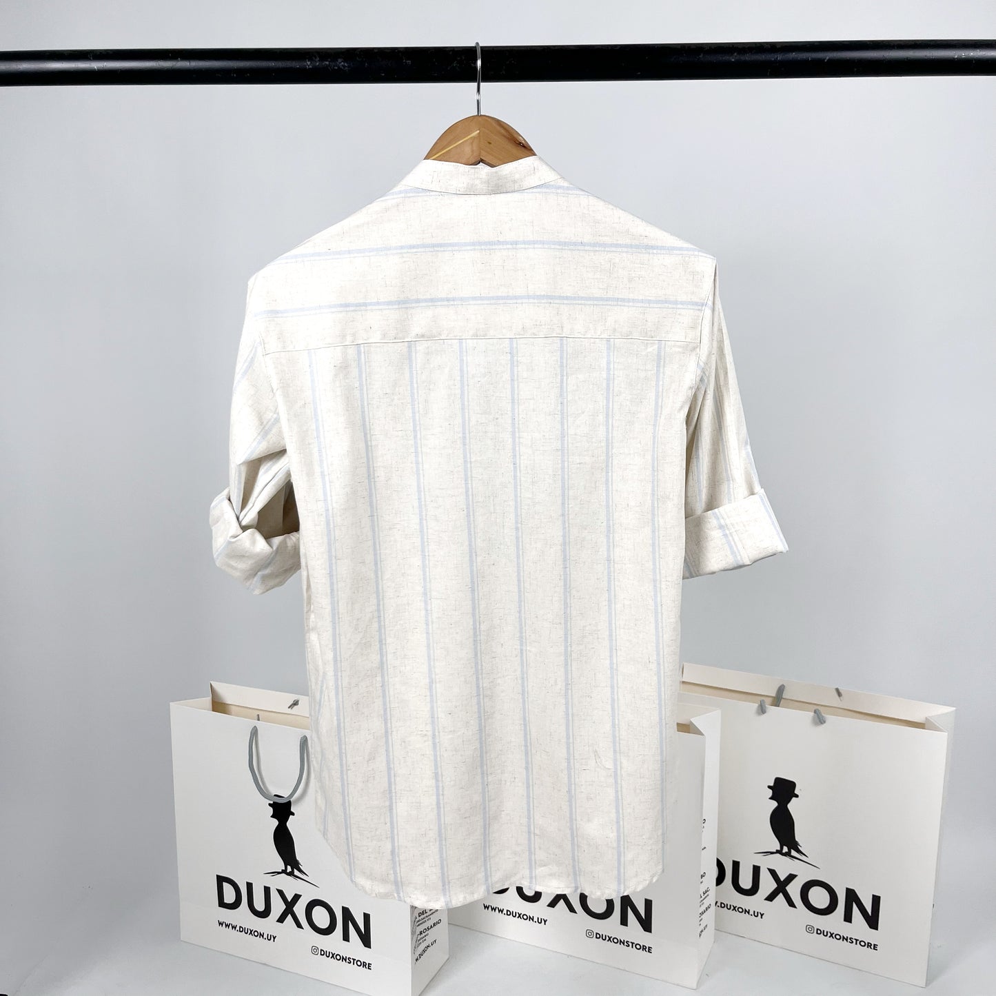 CAMISA MAO RAYAS BEIGE