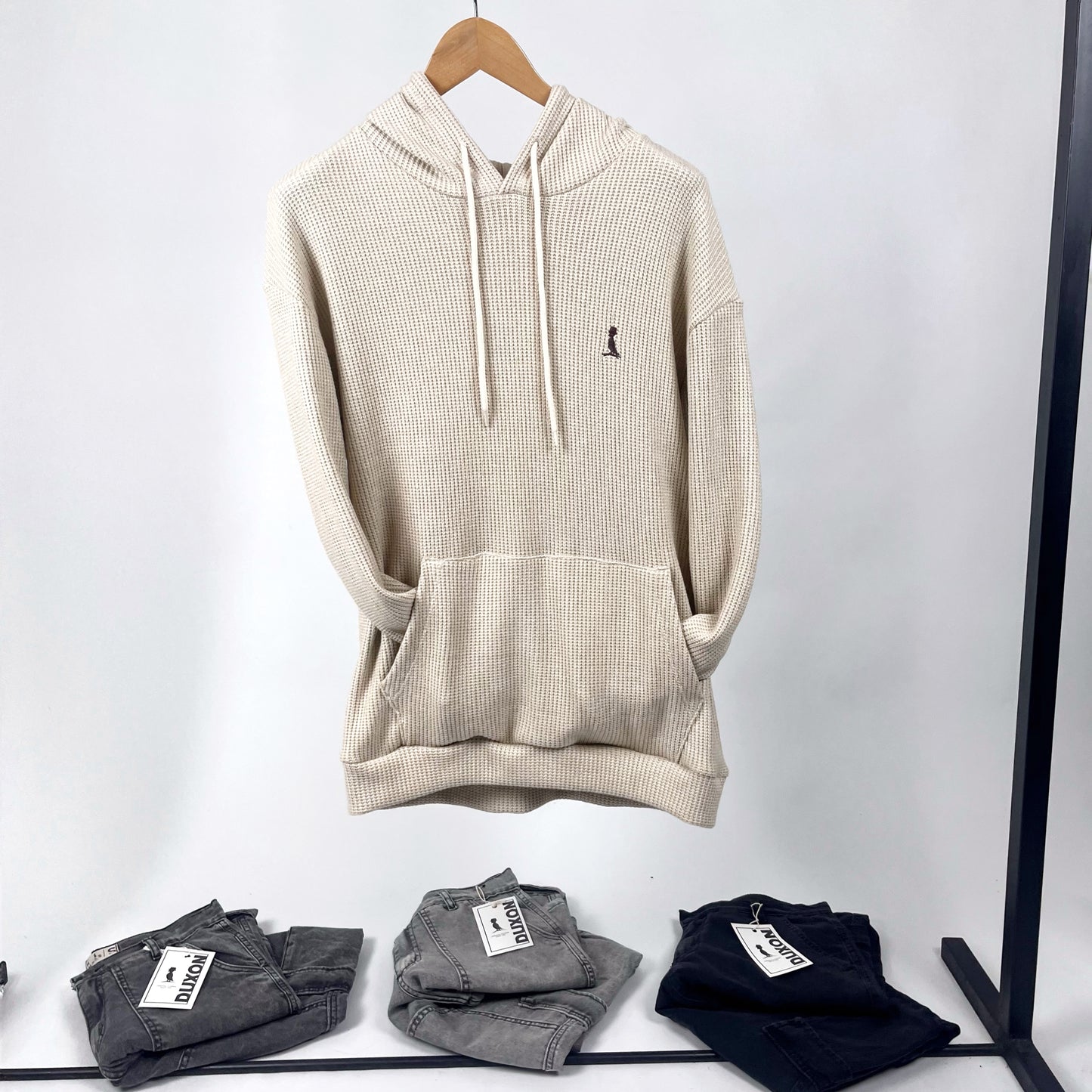 Canguro OVERSIZE tejido color crema