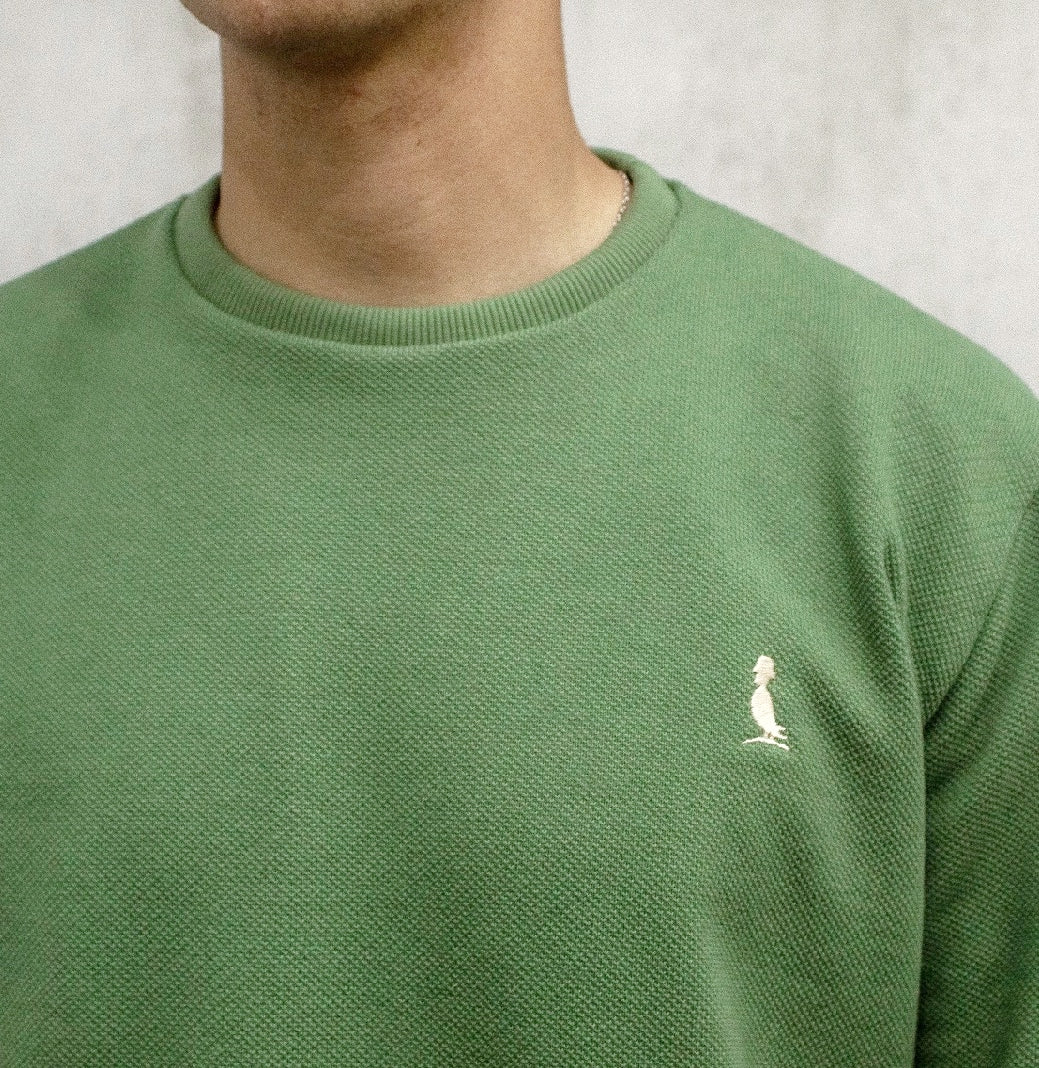 BUZO DE PUNTO COLOR VERDE SS’2024