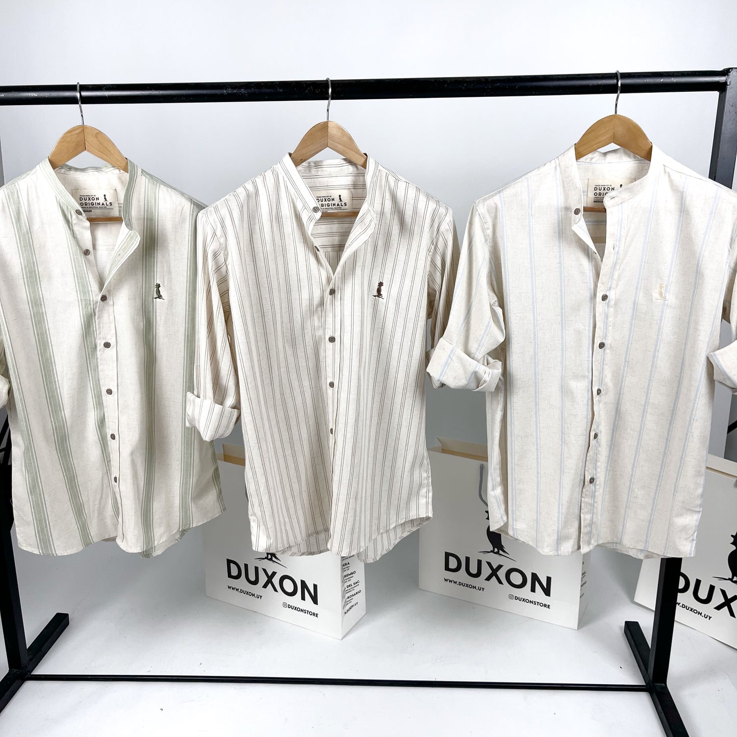 CAMISA MAO RAYAS BEIGE