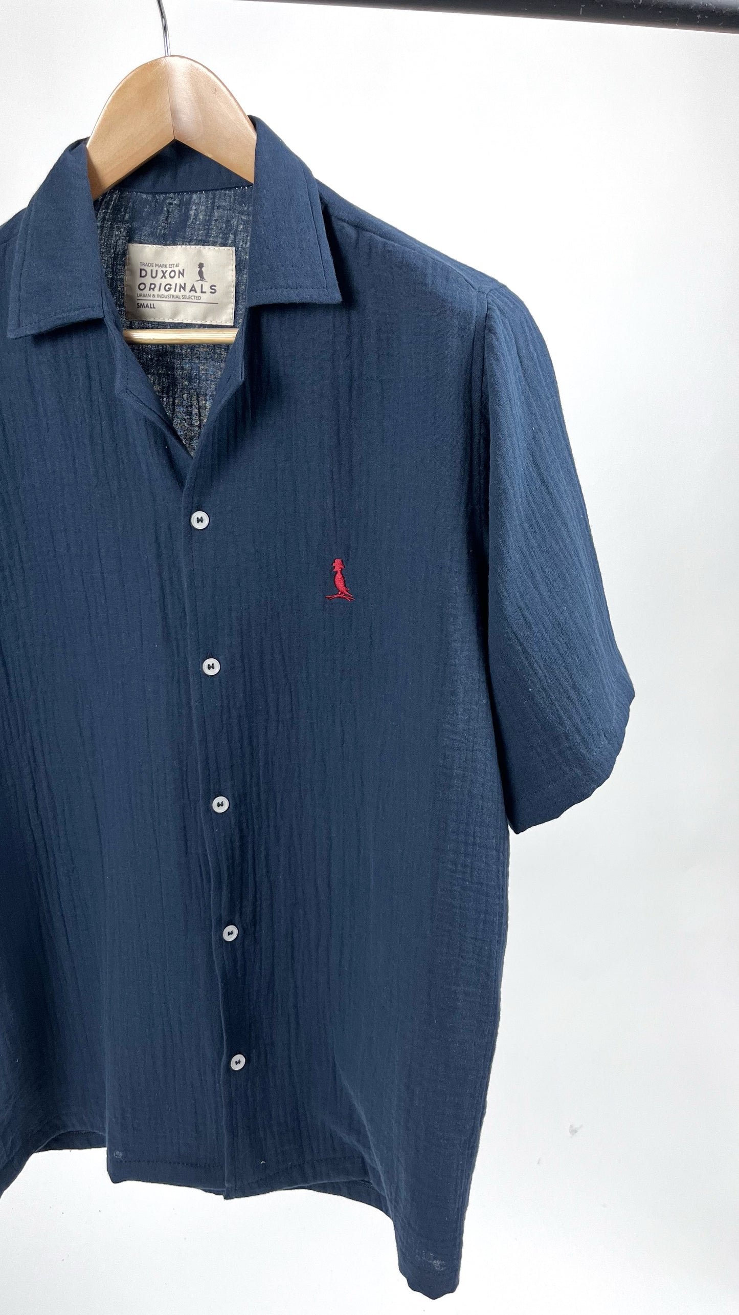 Camisa manga corta MUSELINA Azul Marino