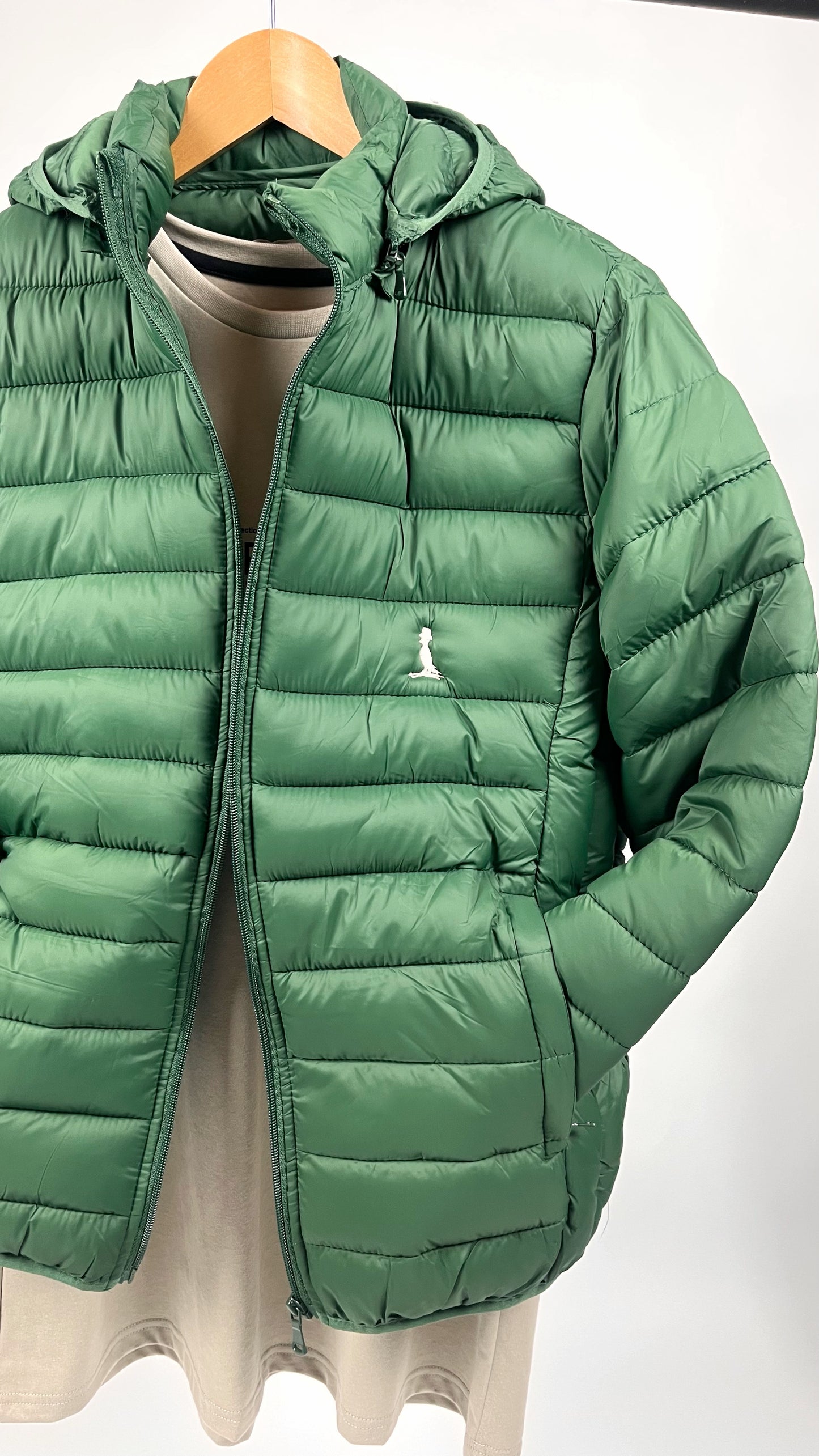 Campera PUFFER verde Benetton