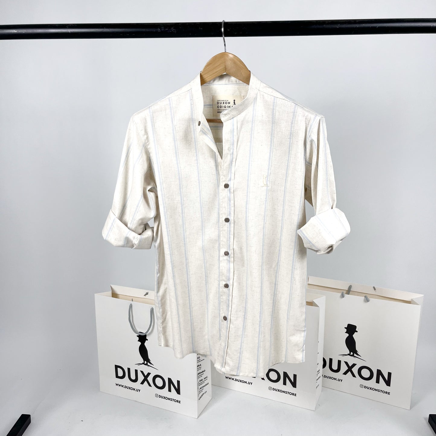 CAMISA MAO RAYAS BEIGE