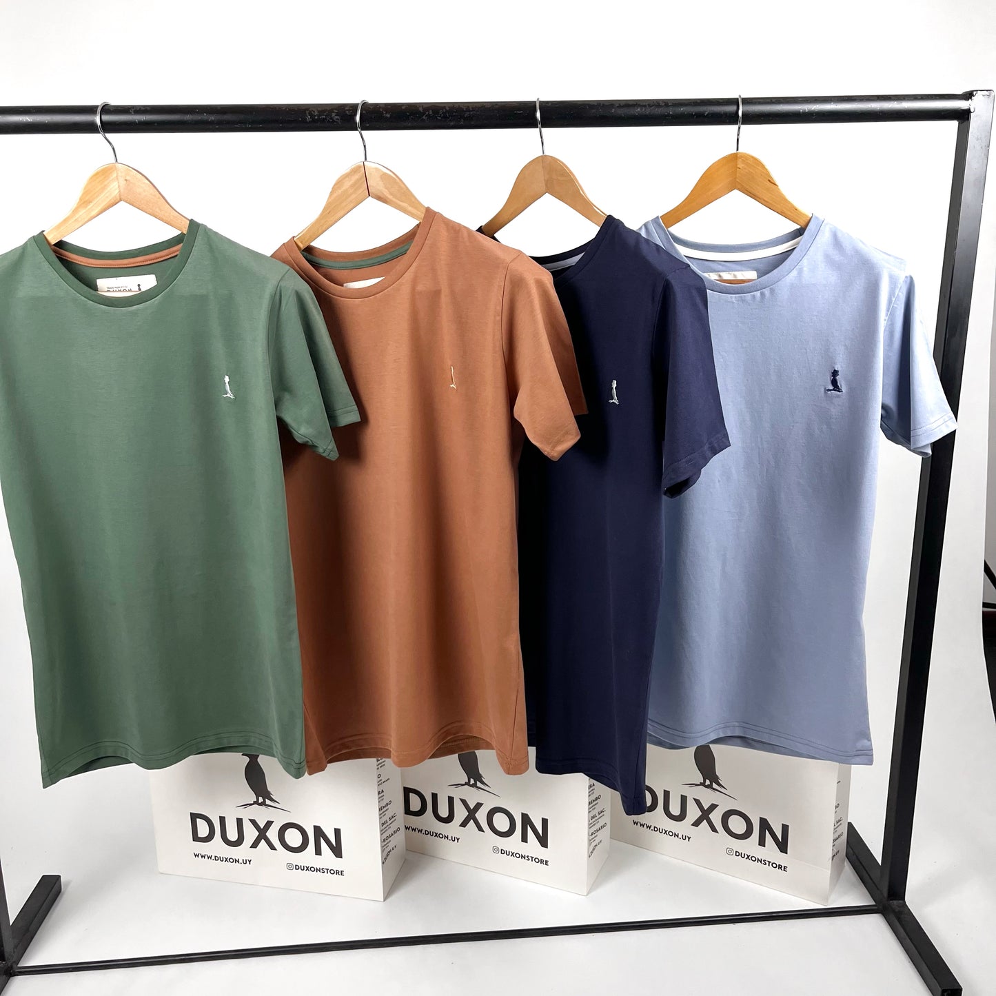 Remera Básica Duxon color ladrillo