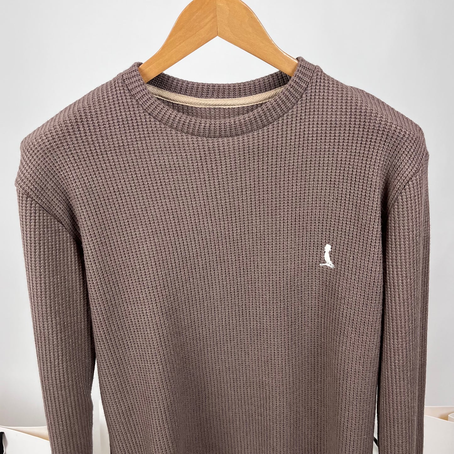 Buzo tejido marrón