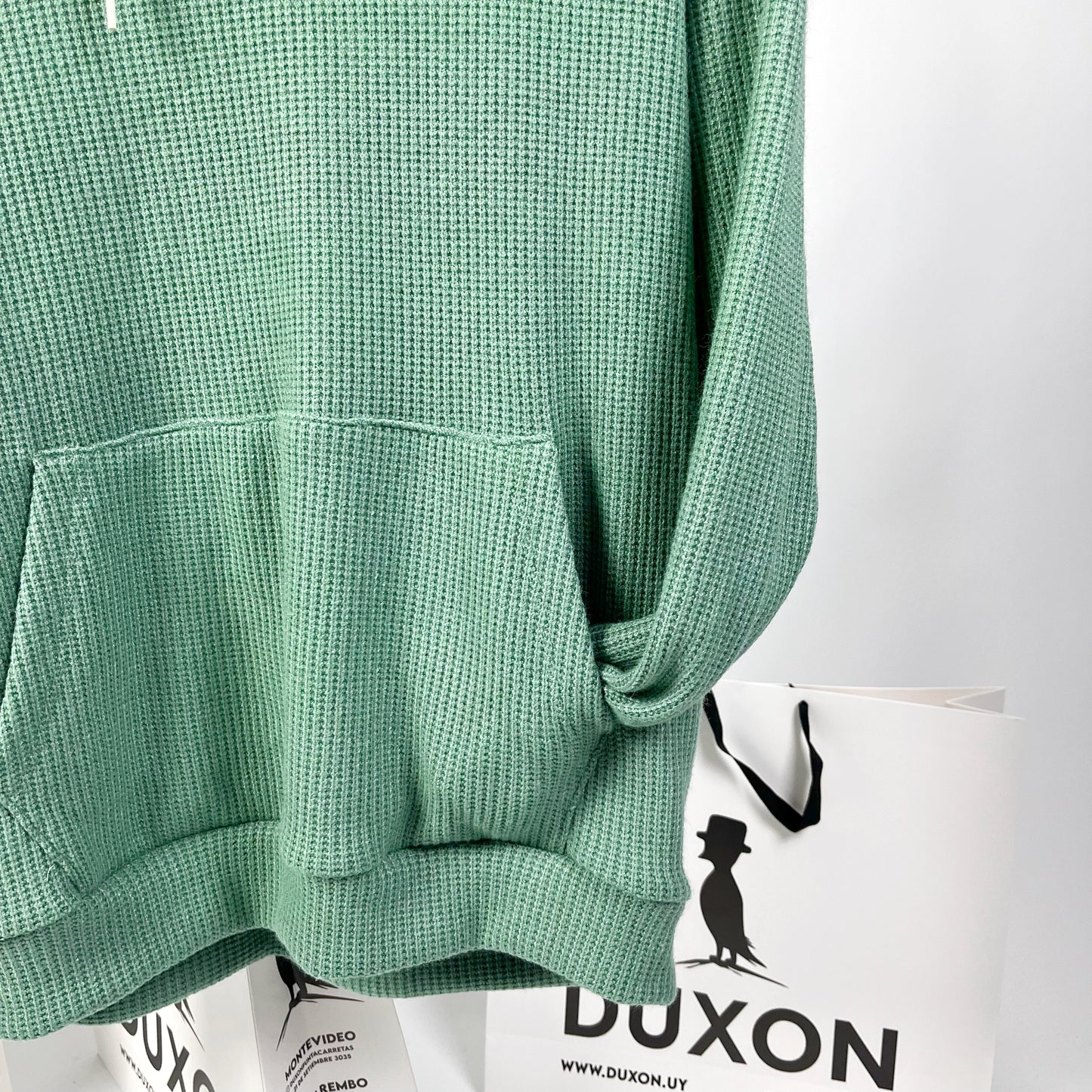 Canguro OVERSIZE tejido color verde