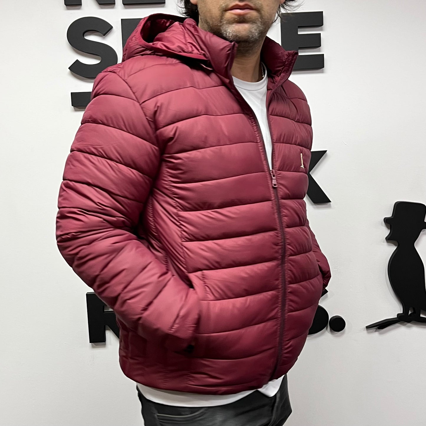 CAMPERA PUFFER COLOR BORDÓ