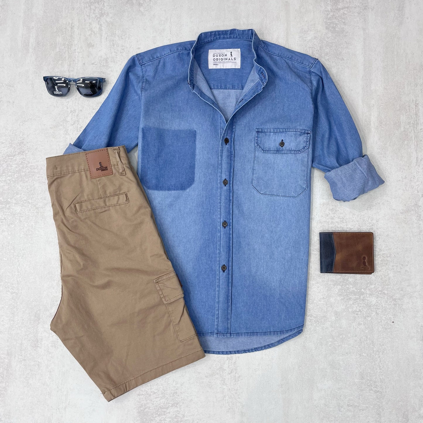 CAMISA MAO JEAN CON BOLSILLO Y EFECTO BOLSILLO