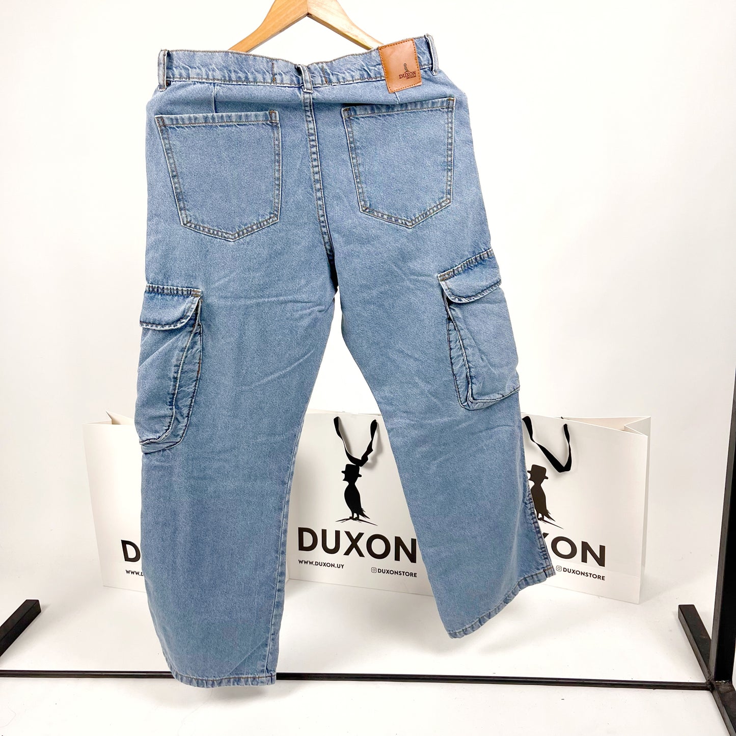 Jean cargo Baggy claro 6 bolsillos
