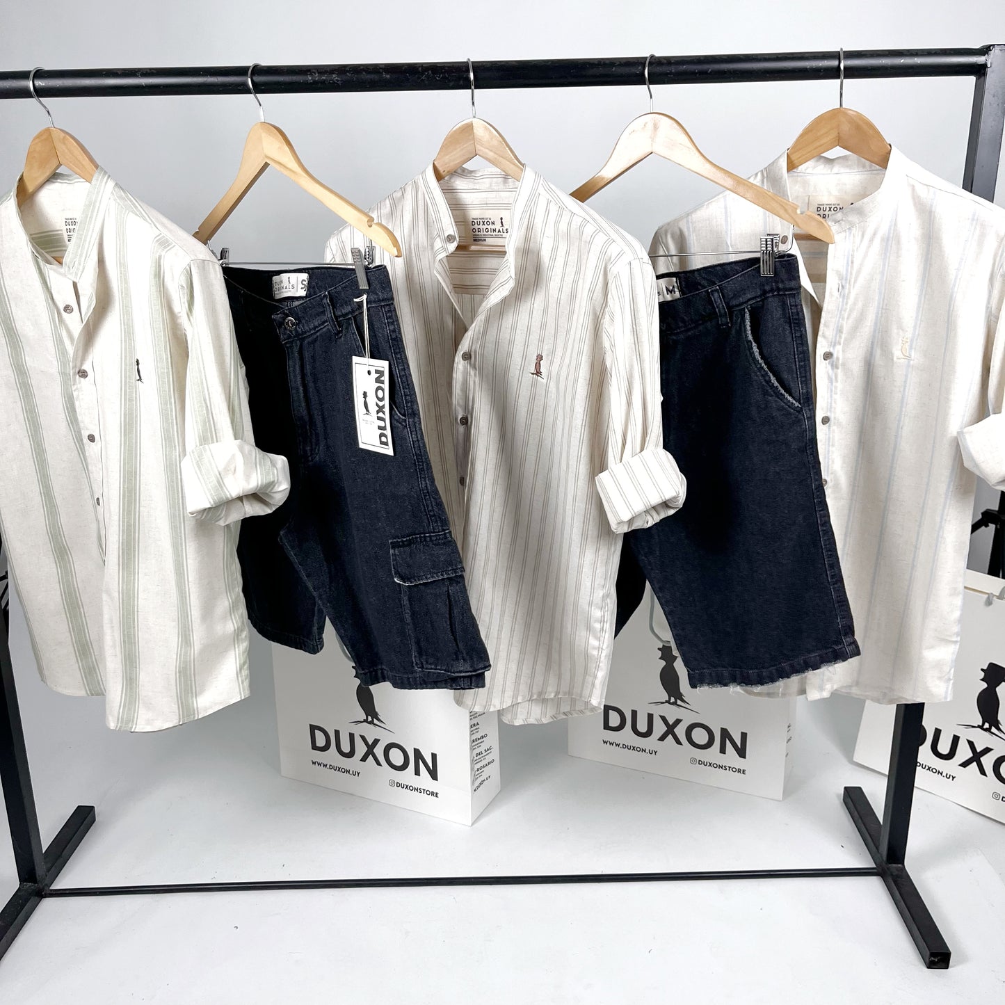 CAMISA MAO RAYAS BEIGE