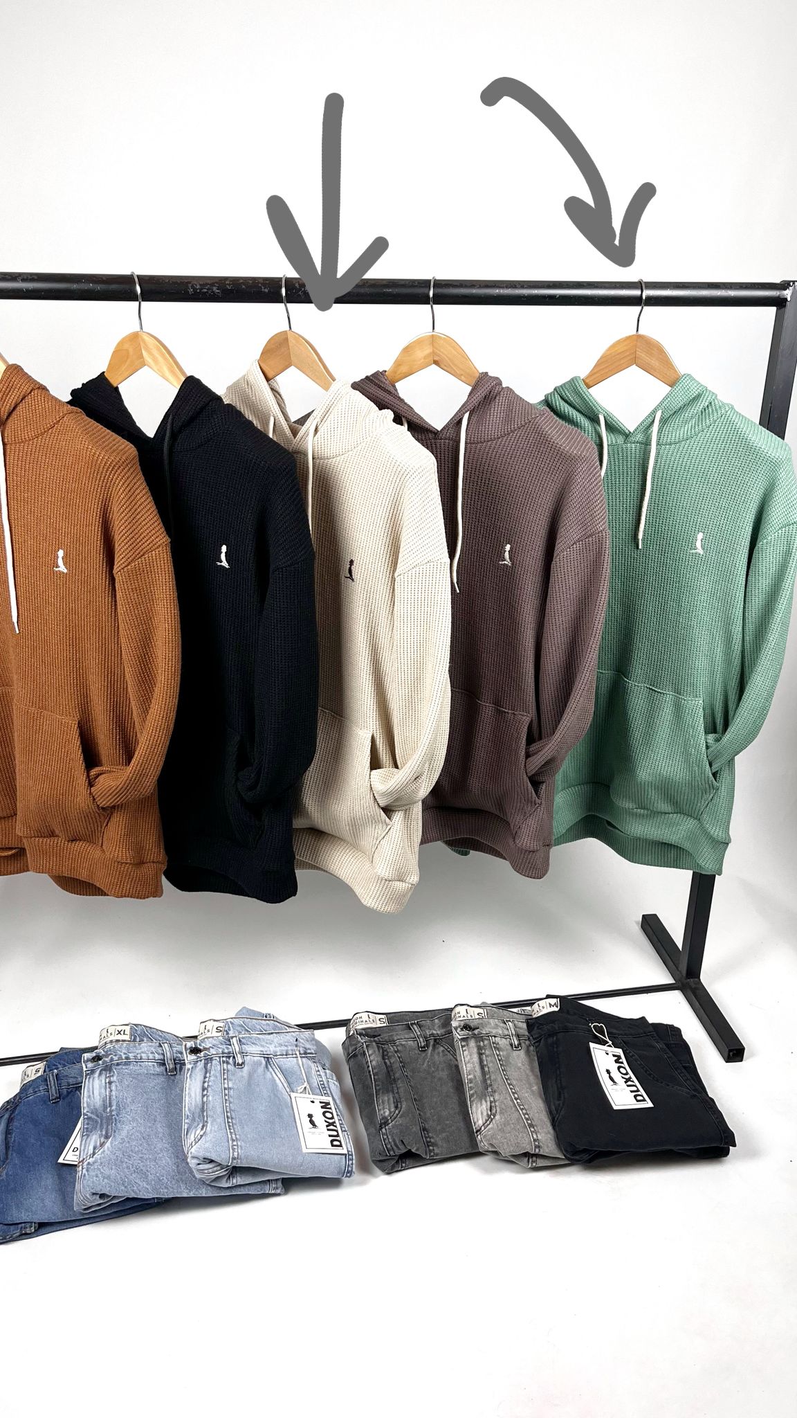 Canguro OVERSIZE tejido color verde