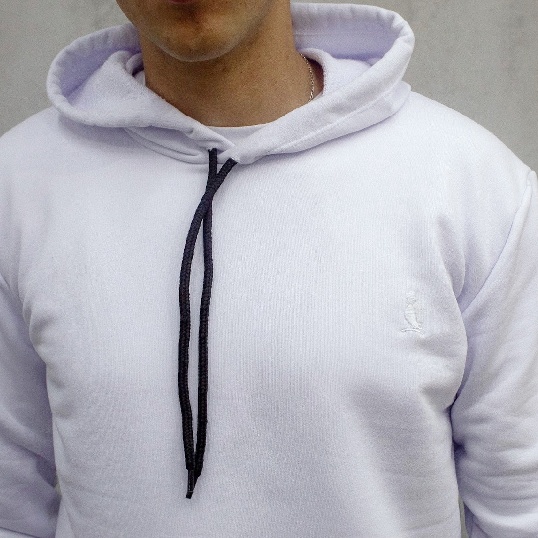 CANGURO BASICO SIN FELPA, COLOR BLANCO