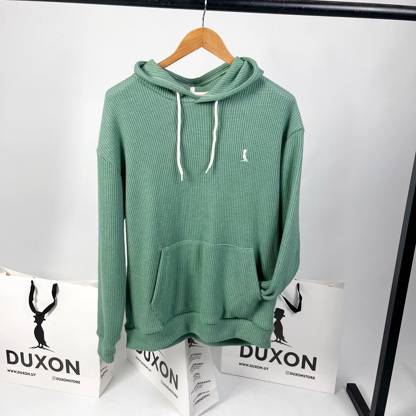 Canguro OVERSIZE tejido color verde