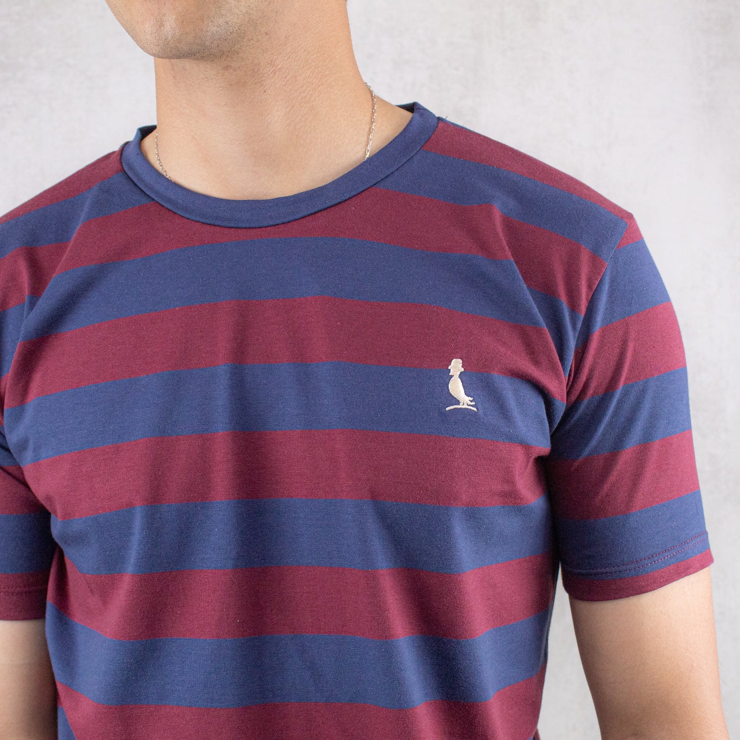 REMERA A RAYAS CUELLO A LA BASE