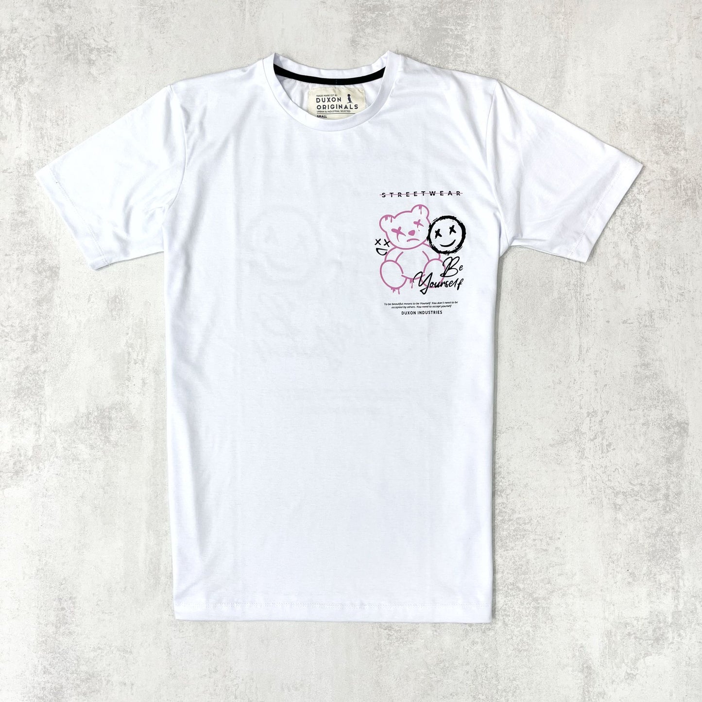 REMERA BLANCA DOBLE ESTAMPA "OSITO"