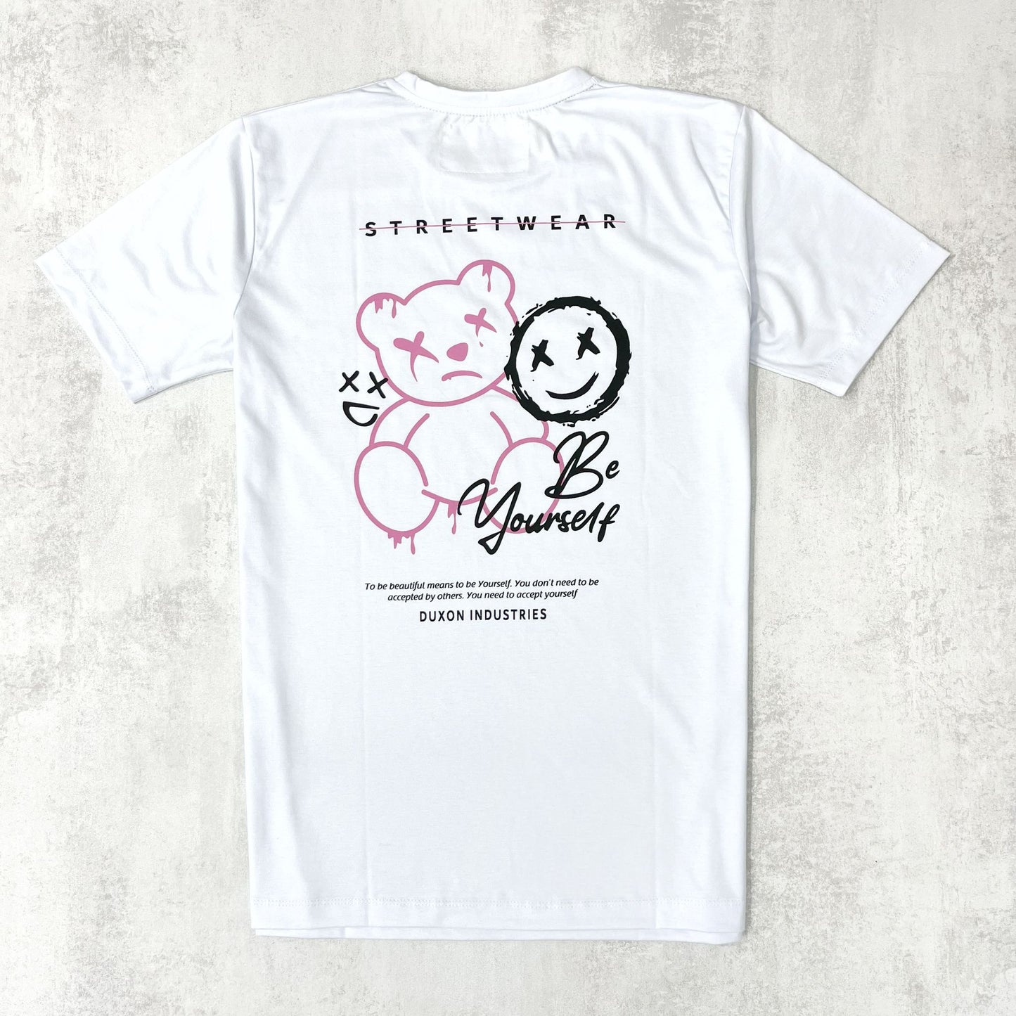 REMERA BLANCA DOBLE ESTAMPA "OSITO"