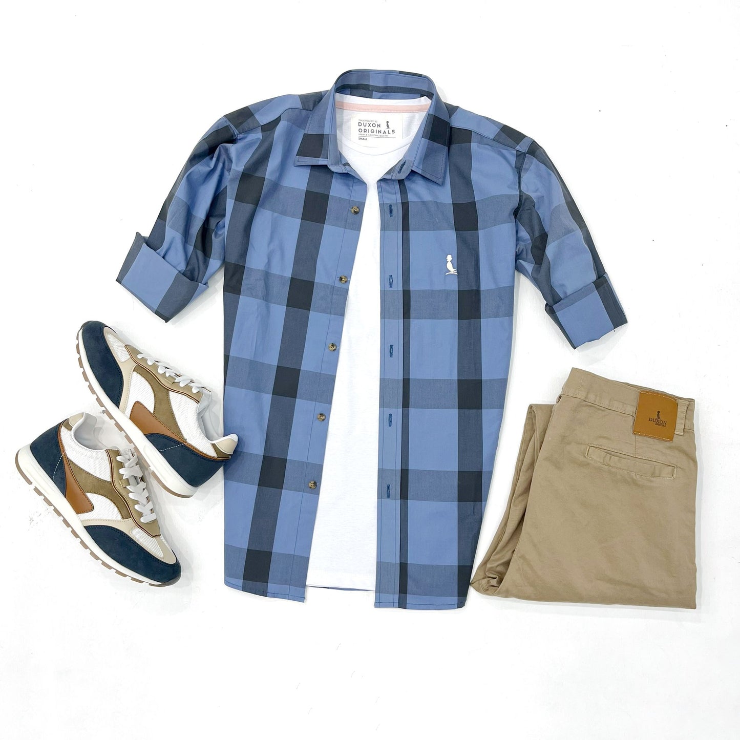 CAMISA A CUADROS AZUL