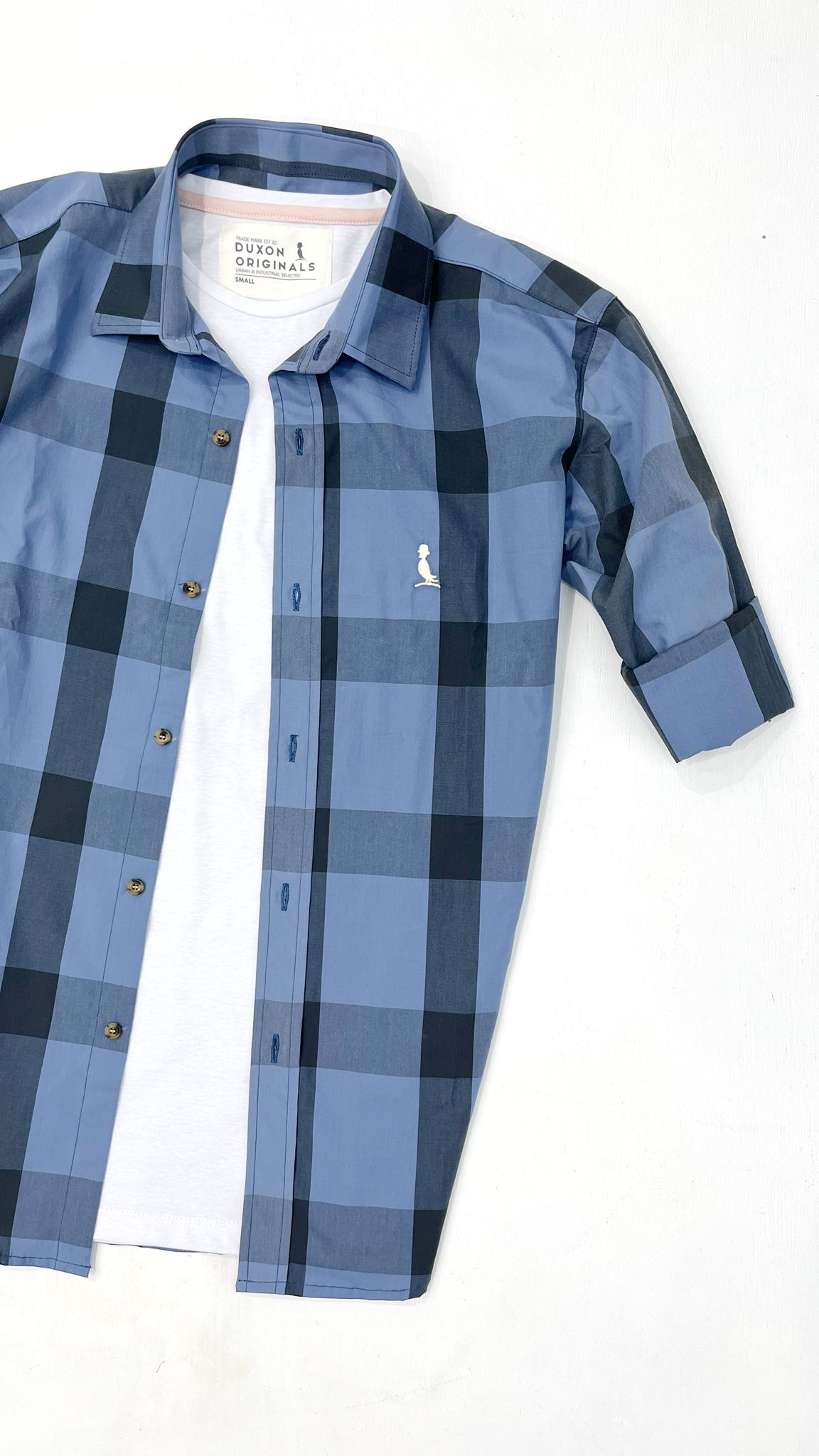 CAMISA A CUADROS AZUL