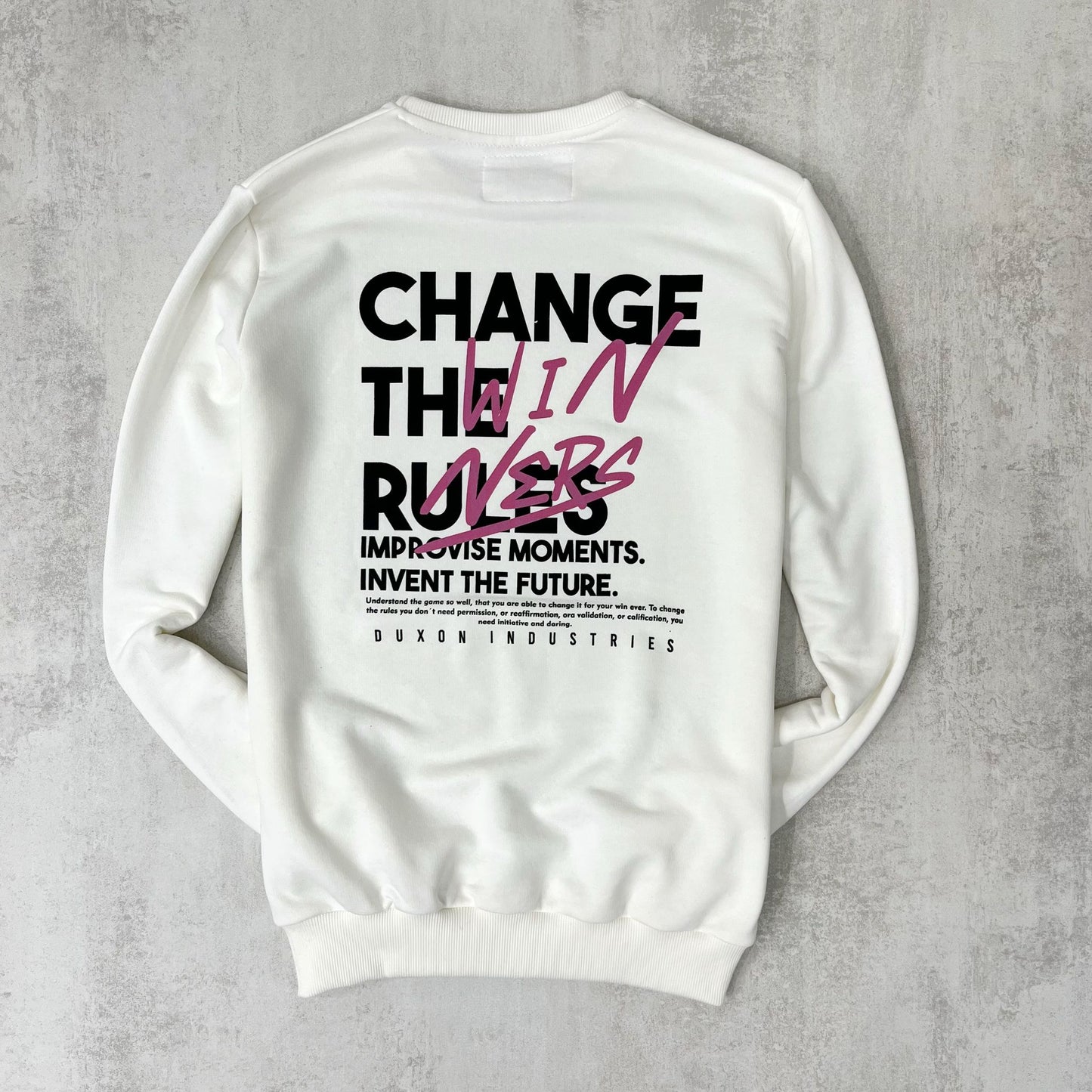 BUZO CHANGE THE RULES BLANCO