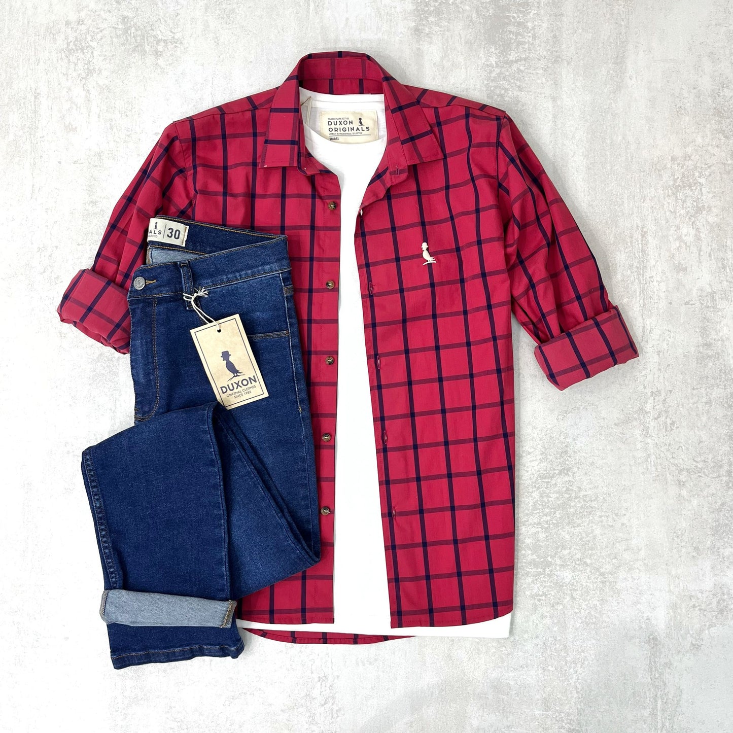 CAMISA A CUADROS ROJA