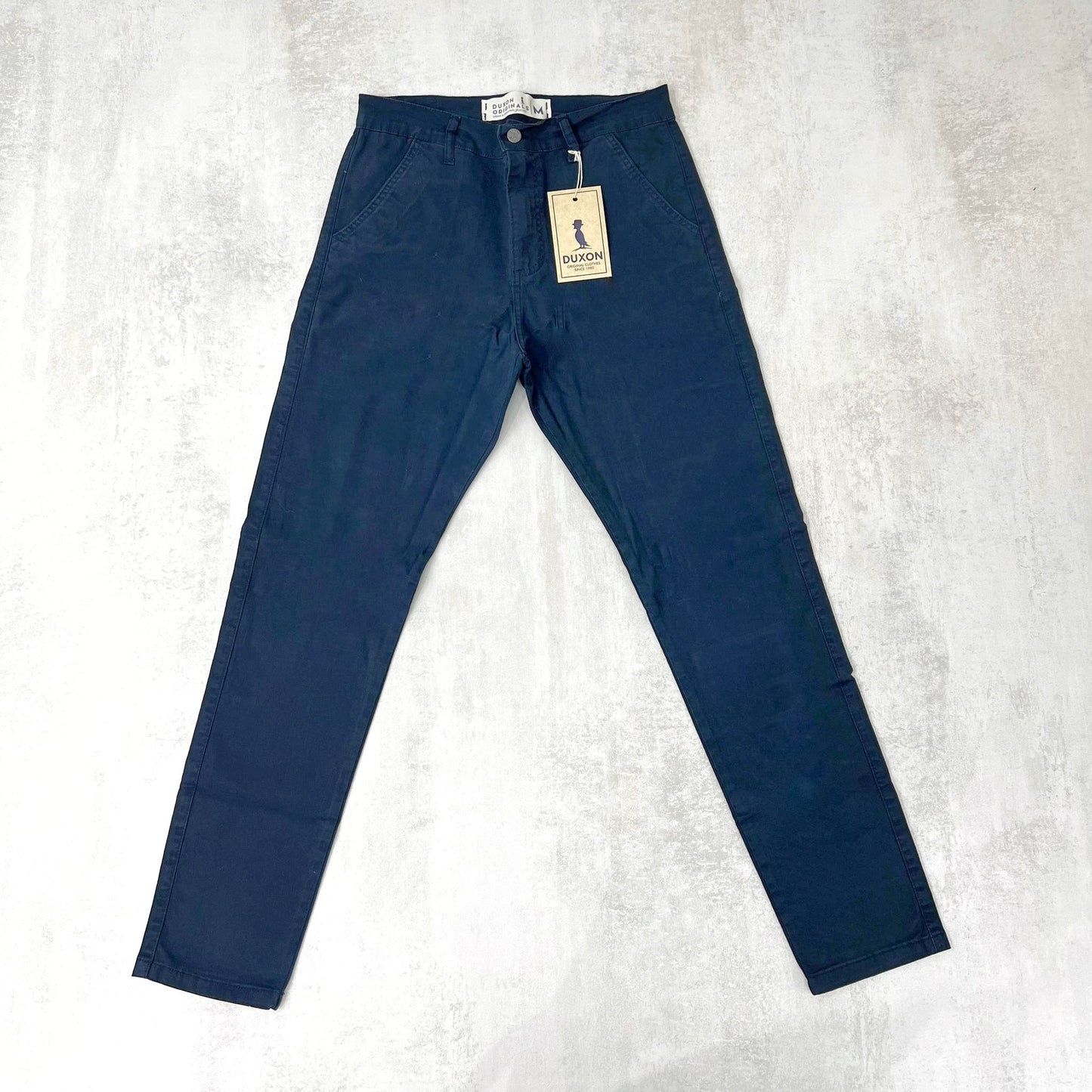 PANTALON DE VESTIR EN GABARDINA AZUL MARINO