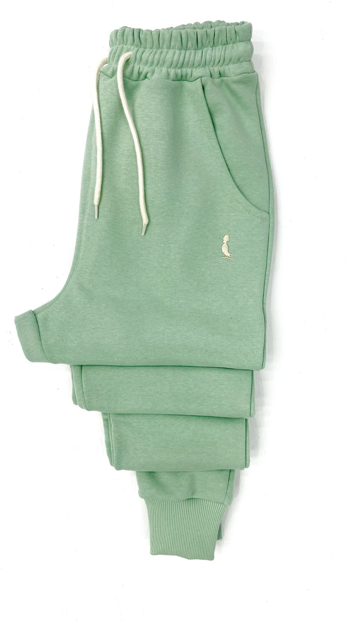 PANTALON JOGGER CON PUÑO VERDE CLARO