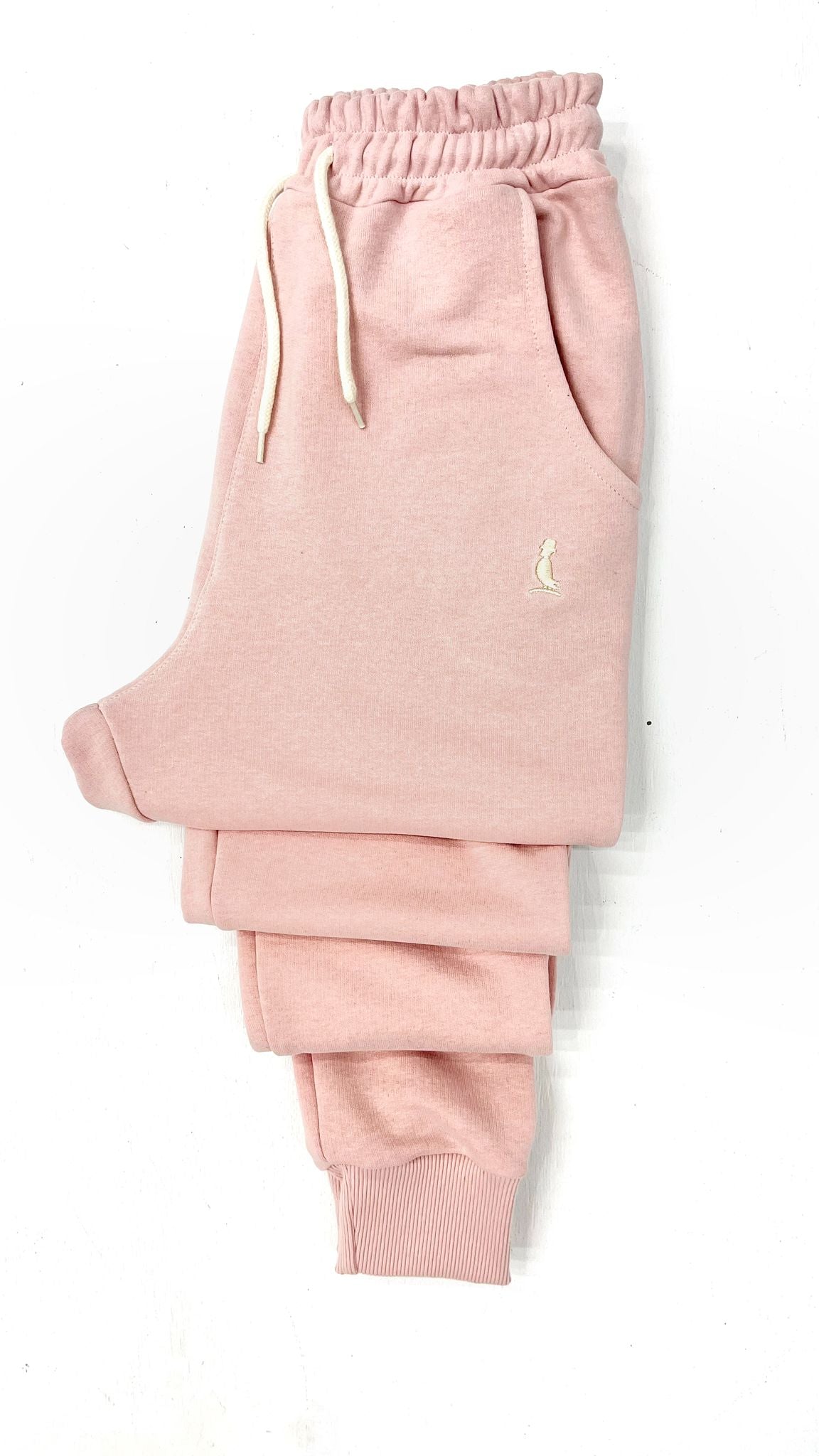 PANTALON JOGGER CON PUÑO ROSADO