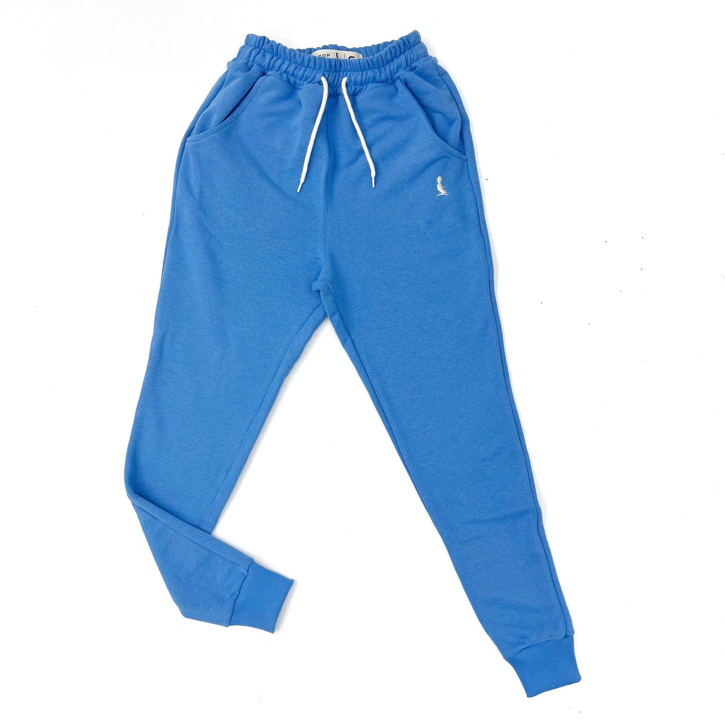PANTALON JOGGER CON PUÑO AZUL