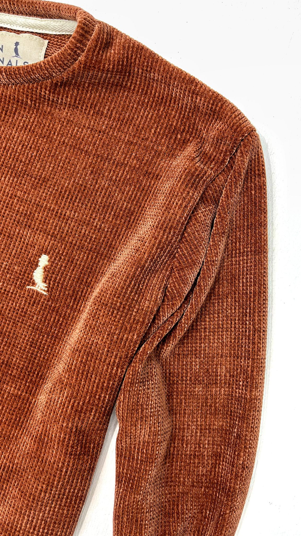 OUTLET⚠️BUZO CHENILLE COLOR LADRILLO