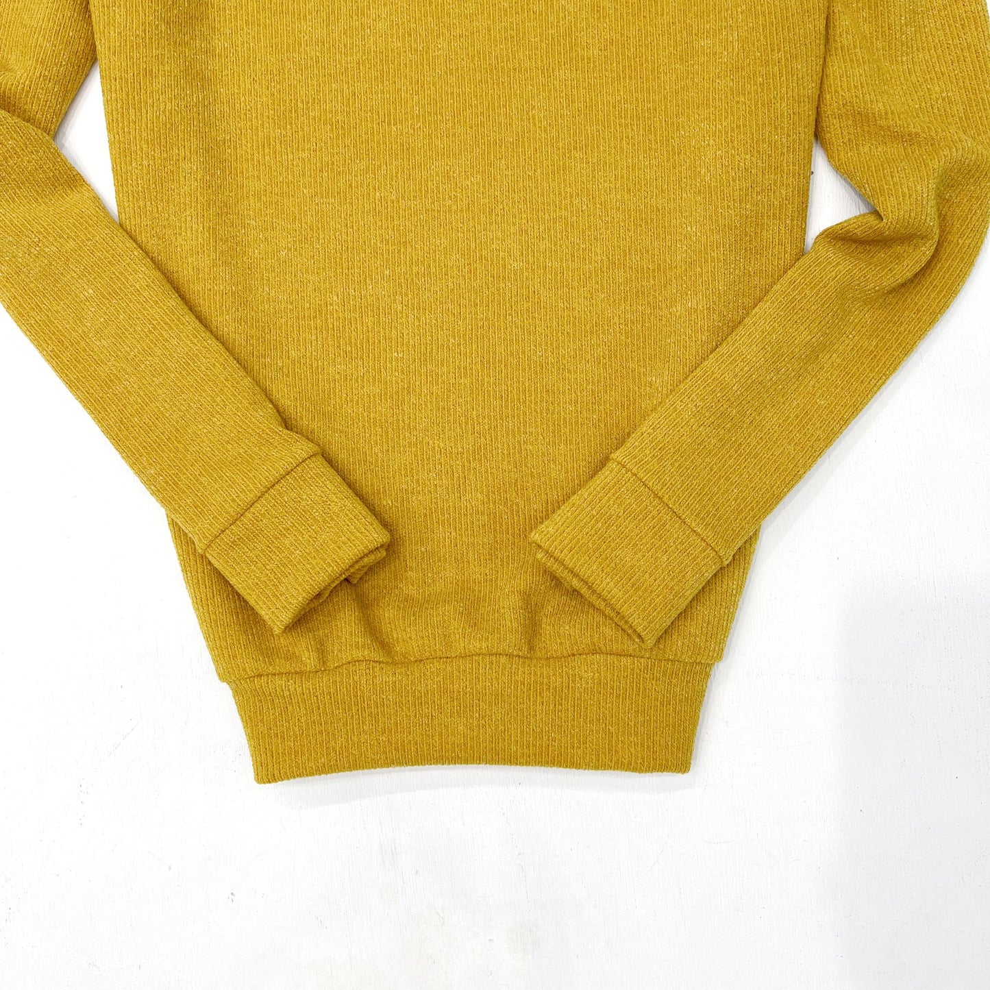 BUZO CHENILLE MOSTAZA