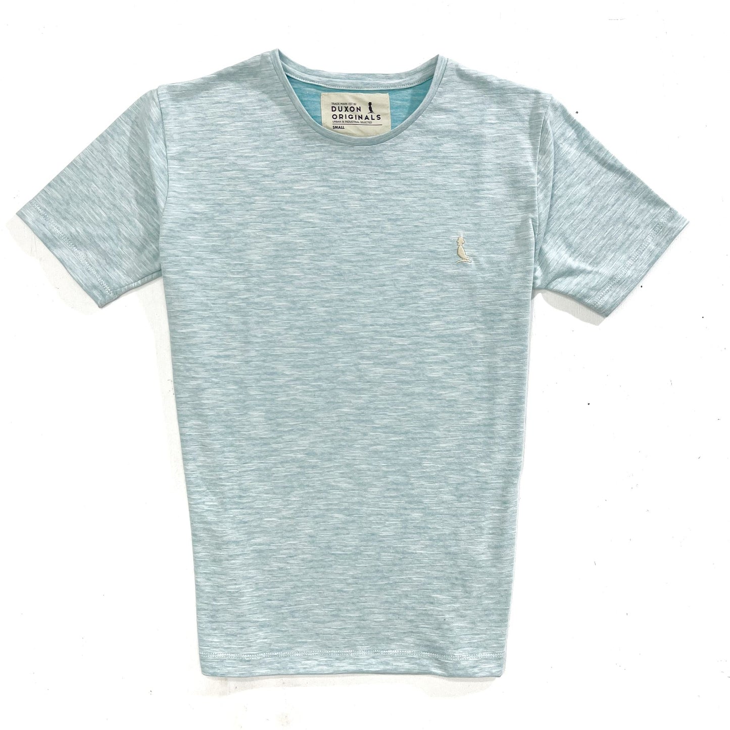 REMERA BASICA VERDE AGUA MELANGE