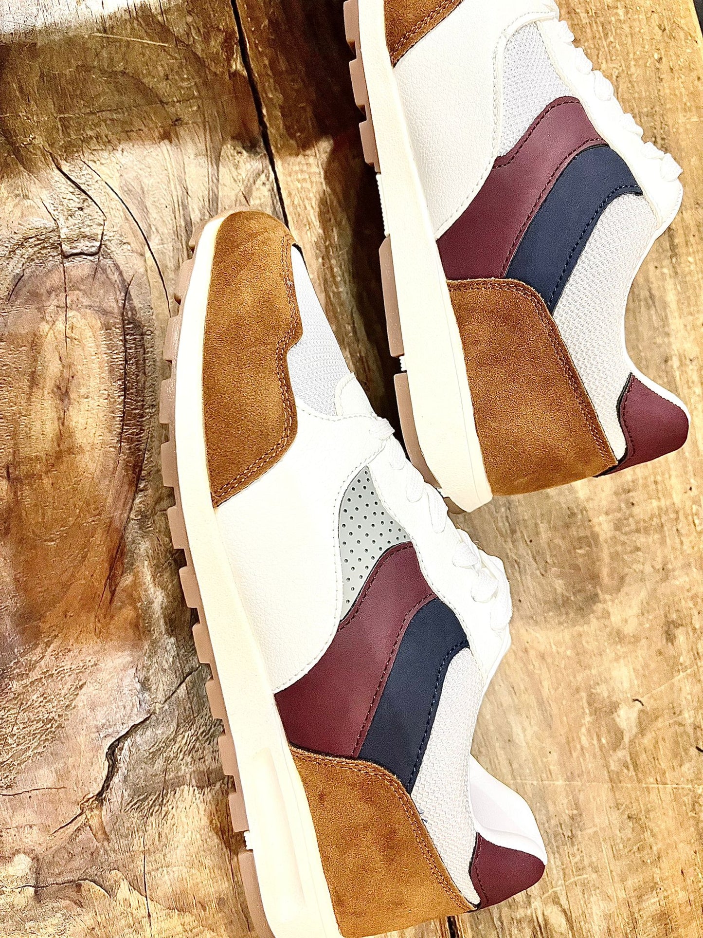 ZAPATILLAS NAVY BLANCO Y MARRON