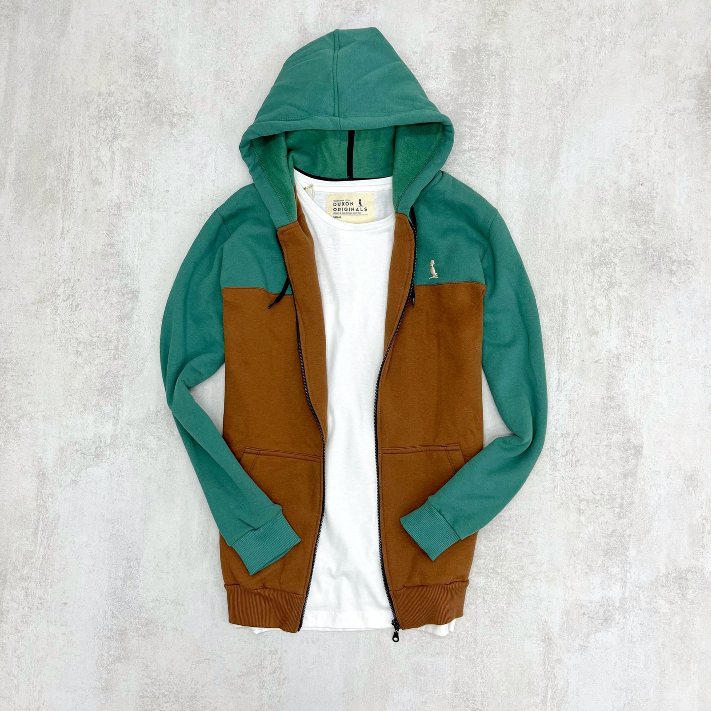 CAMPERA ALASKA VERDE Y MARRON