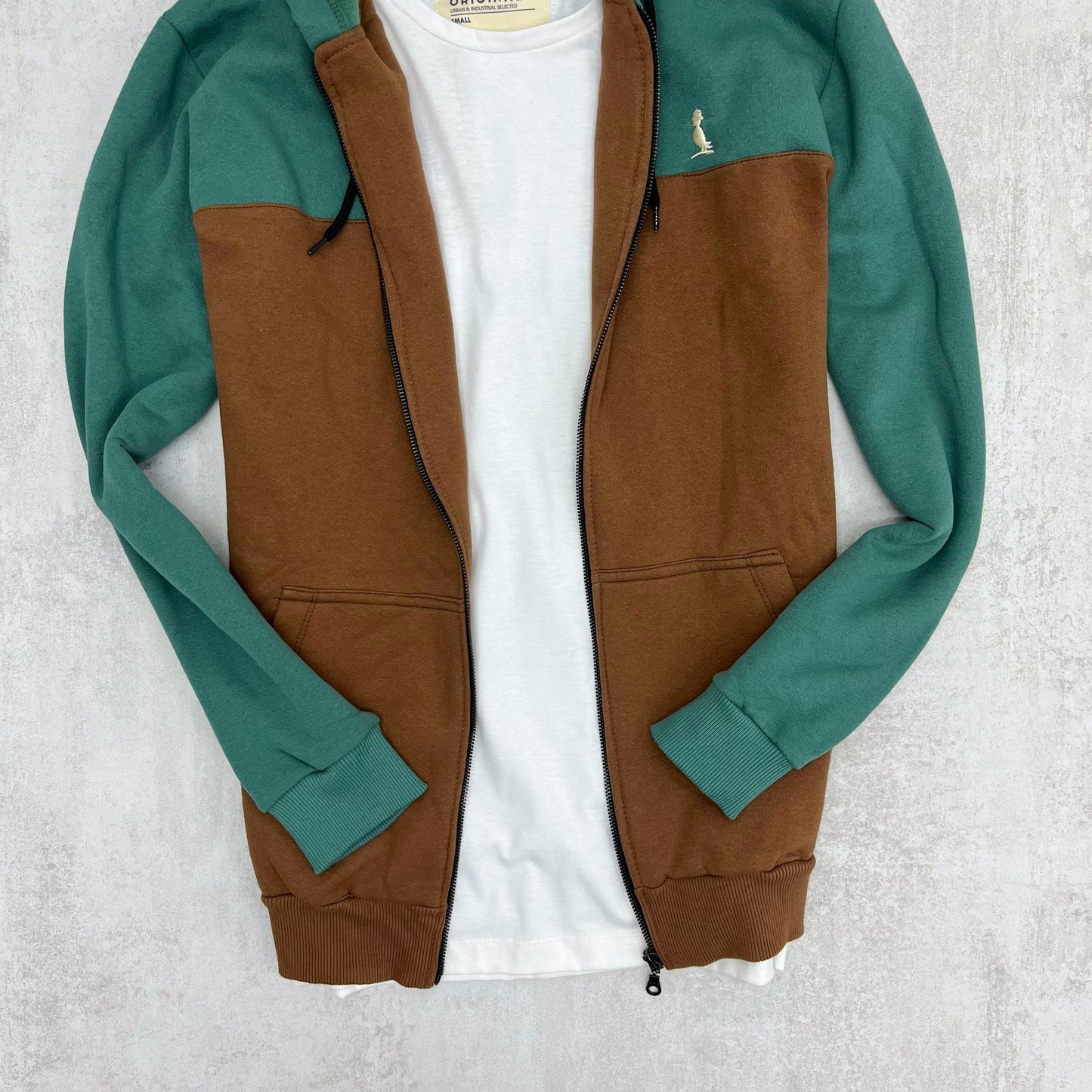 CAMPERA ALASKA VERDE Y MARRON