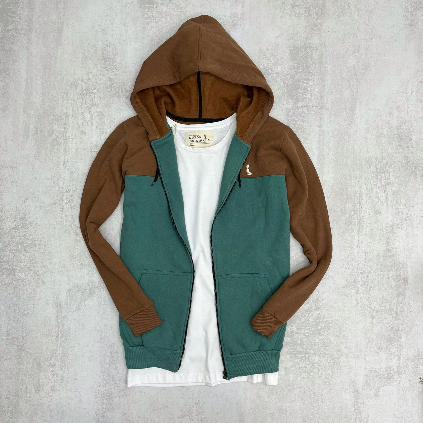 CAMPERA ALASKA MARRON Y VERDE