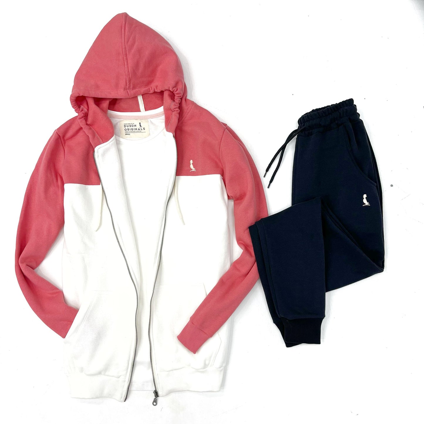 CAMPERA ALASKA SALMON Y BLANCO