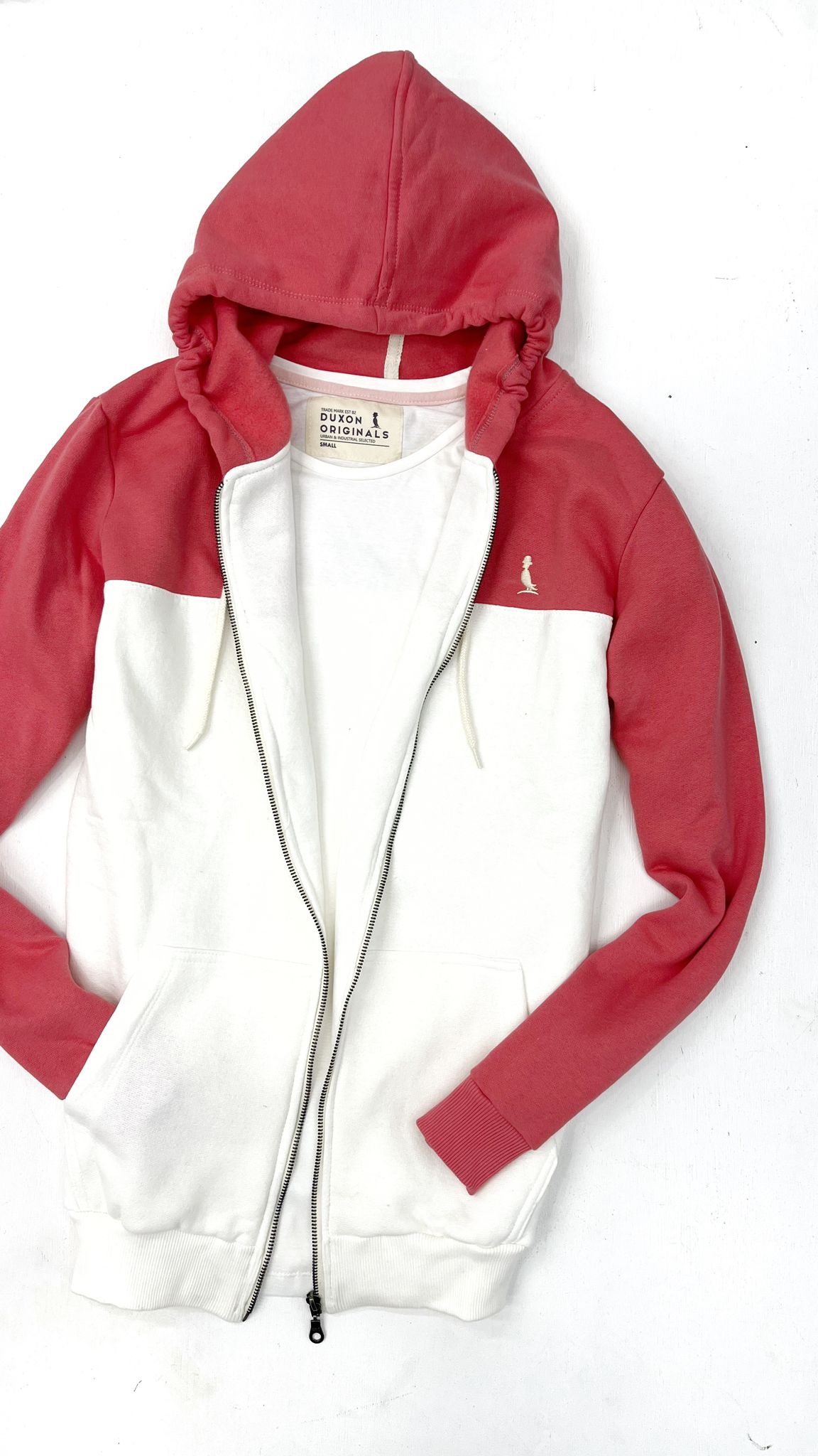 CAMPERA ALASKA SALMON Y BLANCO