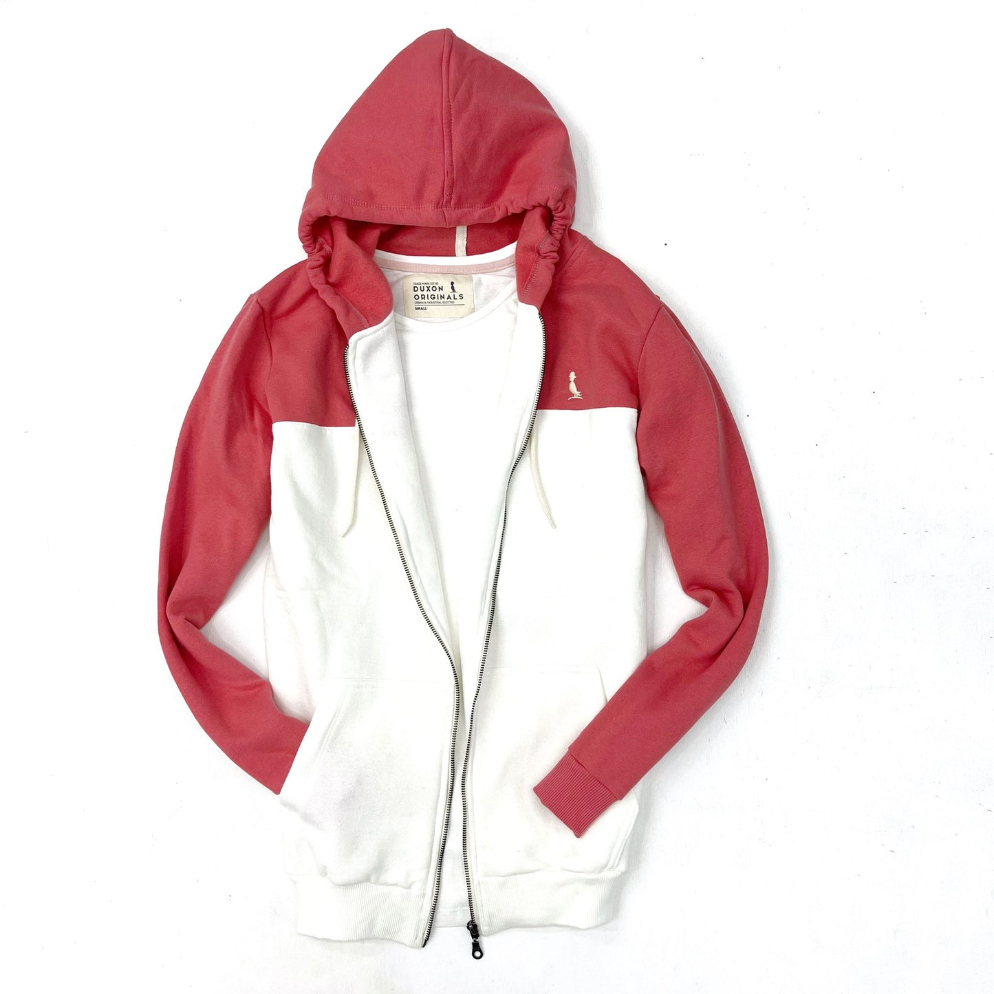 CAMPERA ALASKA SALMON Y BLANCO