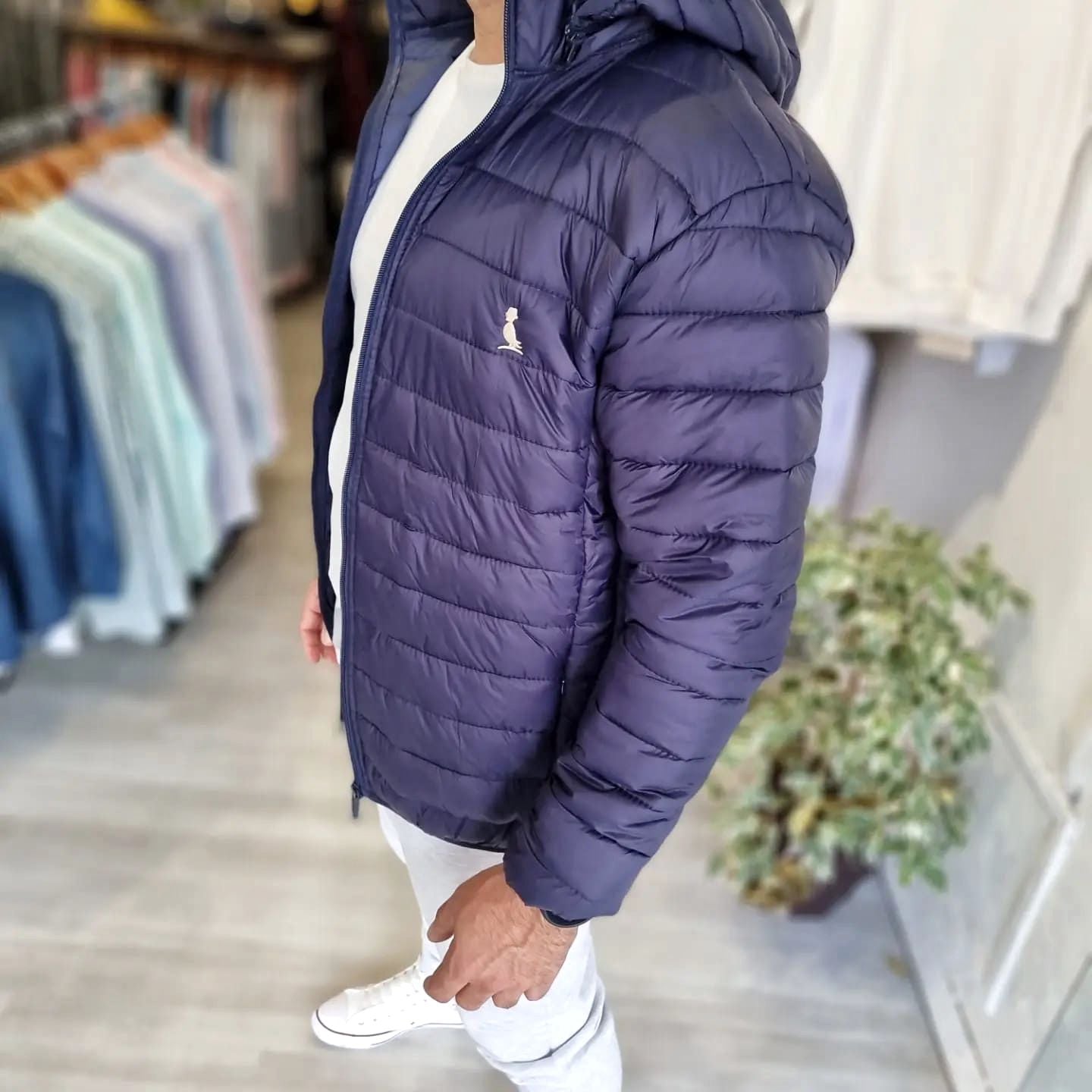 CAMPERA NIZA PUFFER AZUL MARINO