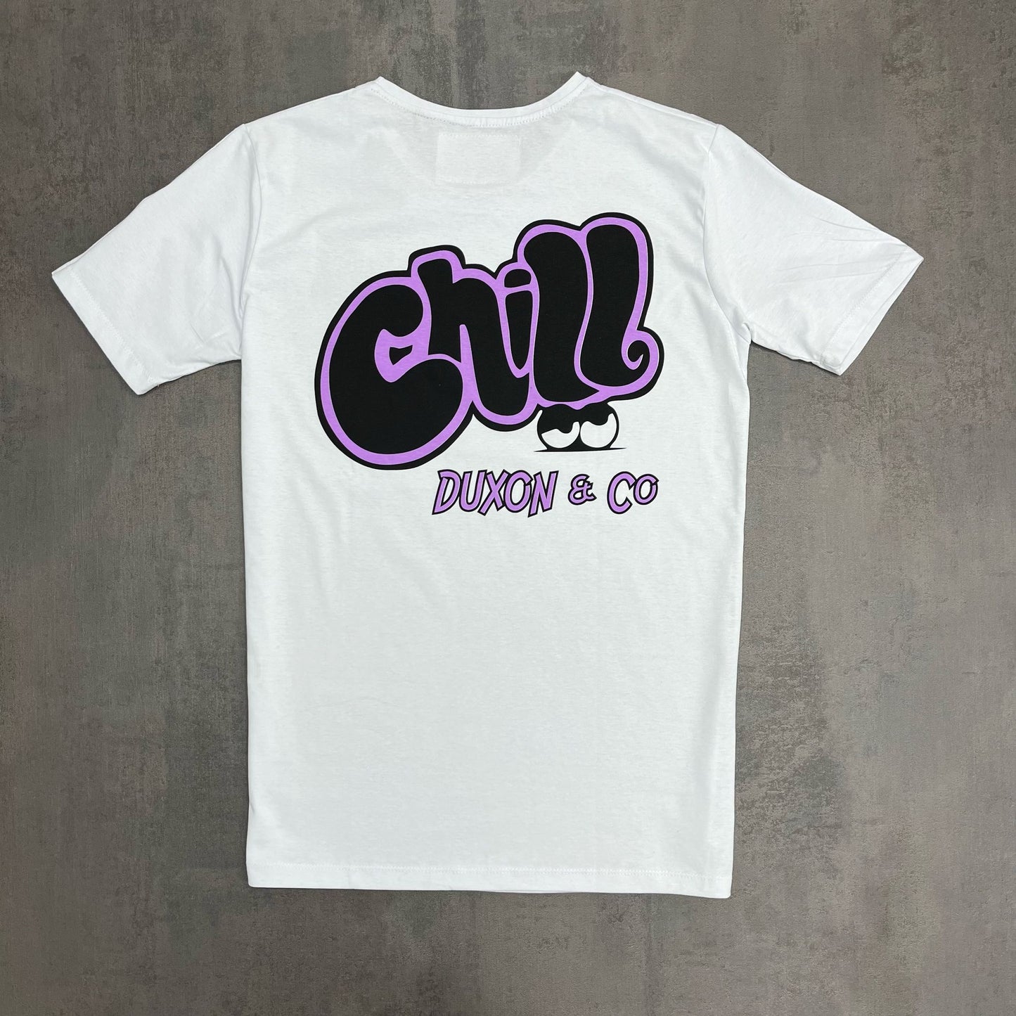 REMERA CHILL BLANCO DOBLE ESTAMPA
