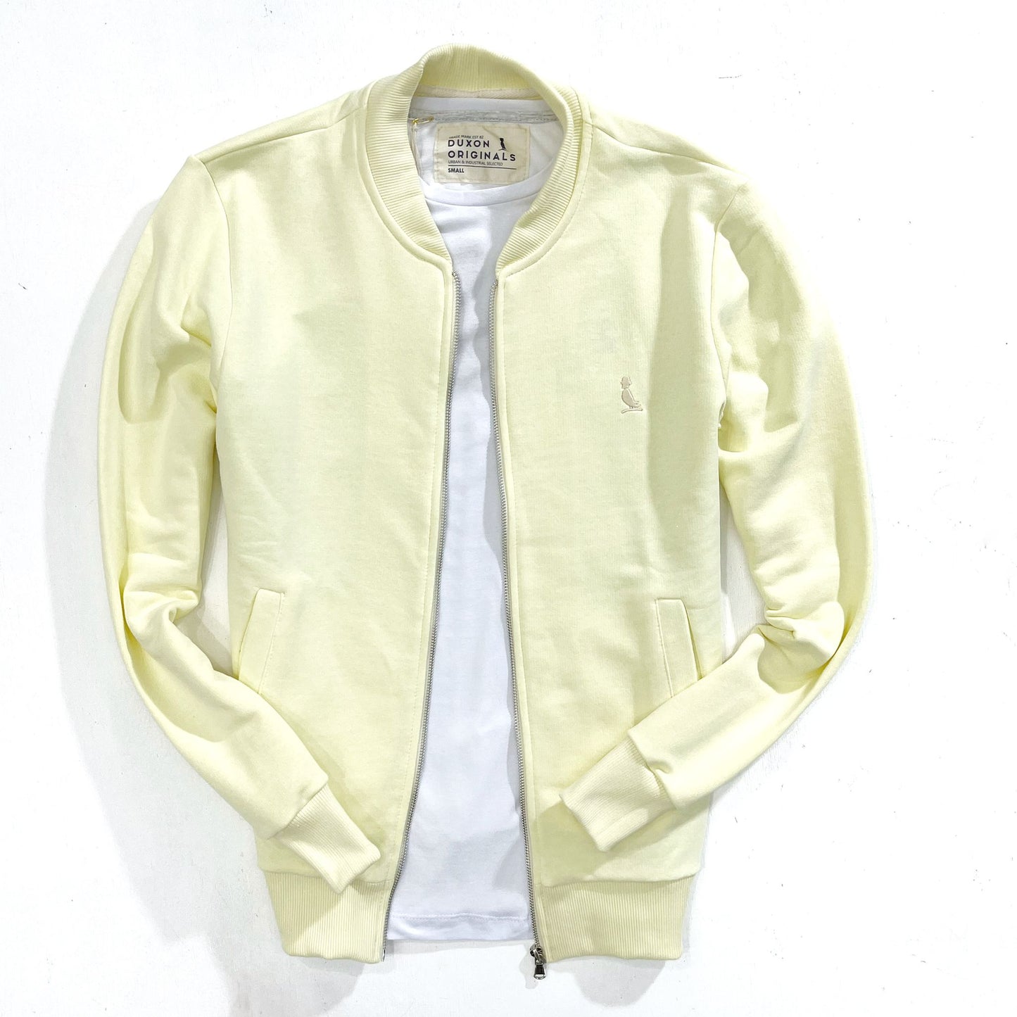 BOMBER DE ALGODON AMARILLO CLARO