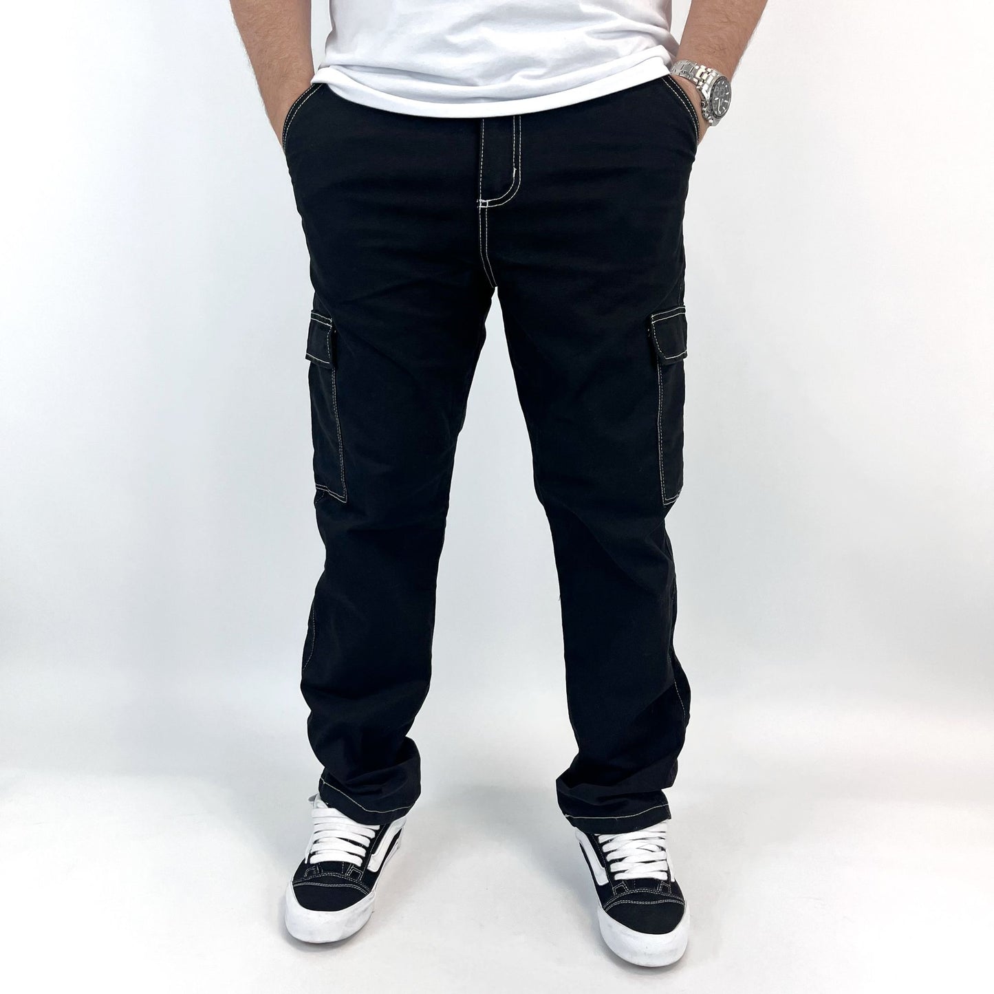PANTALÓN CARGO PESPUNTE CONTRASTE