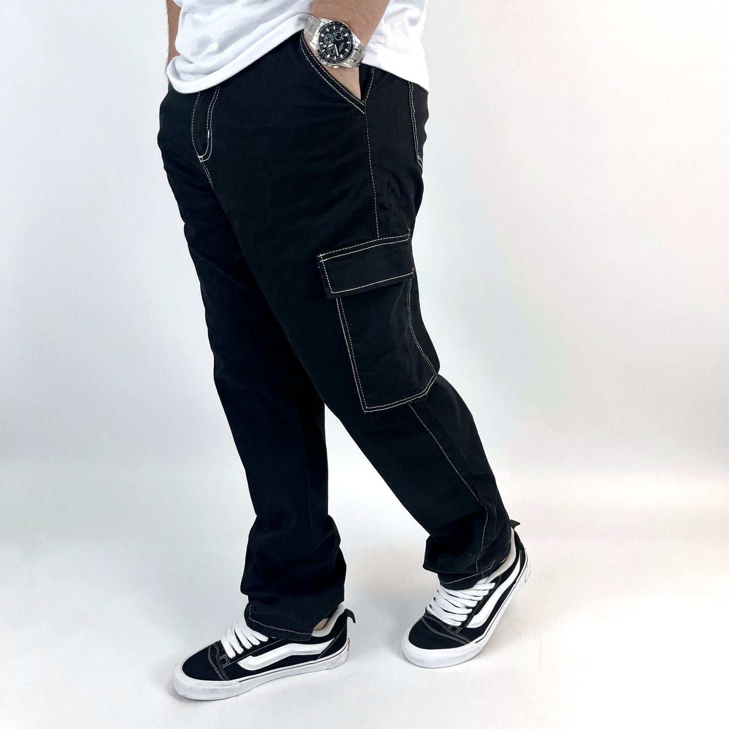 PANTALÓN CARGO PESPUNTE CONTRASTE