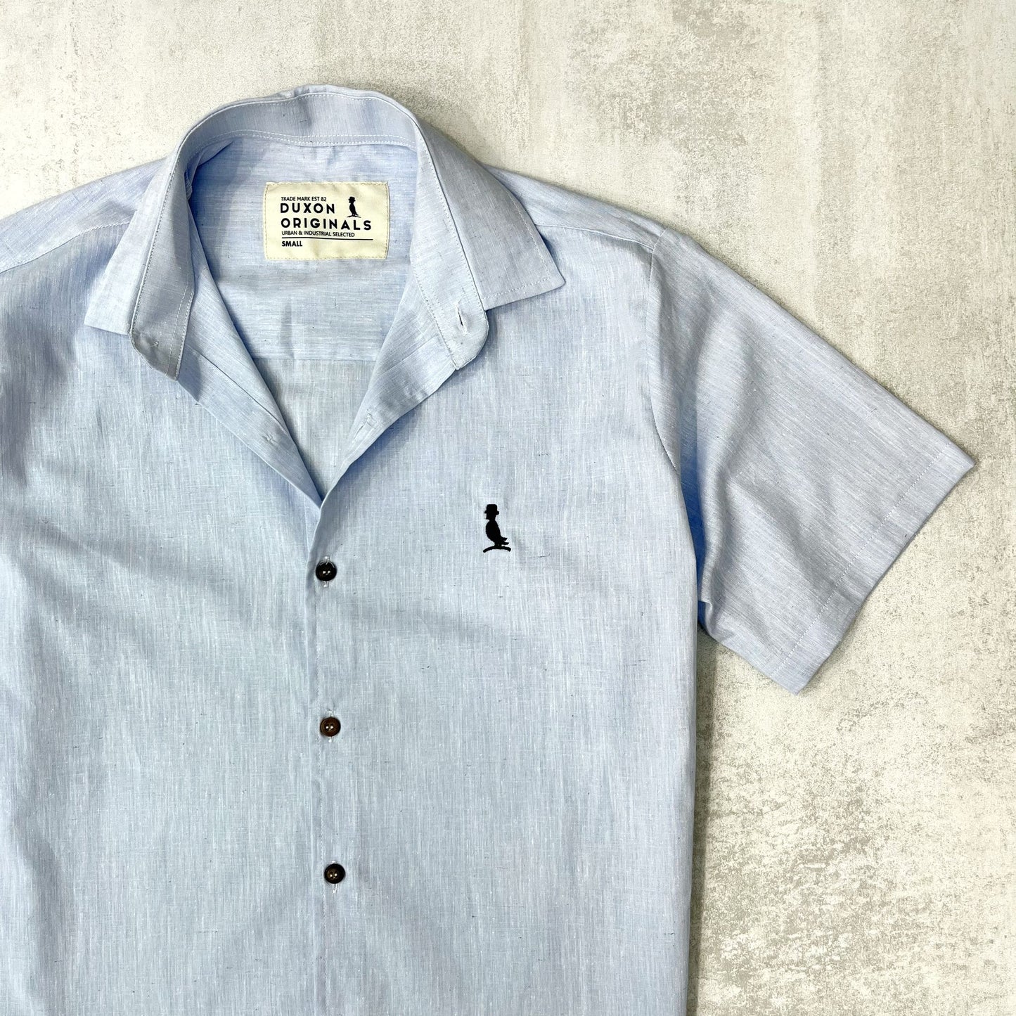 CAMISA MANGA CORTA COLOR CELESTE