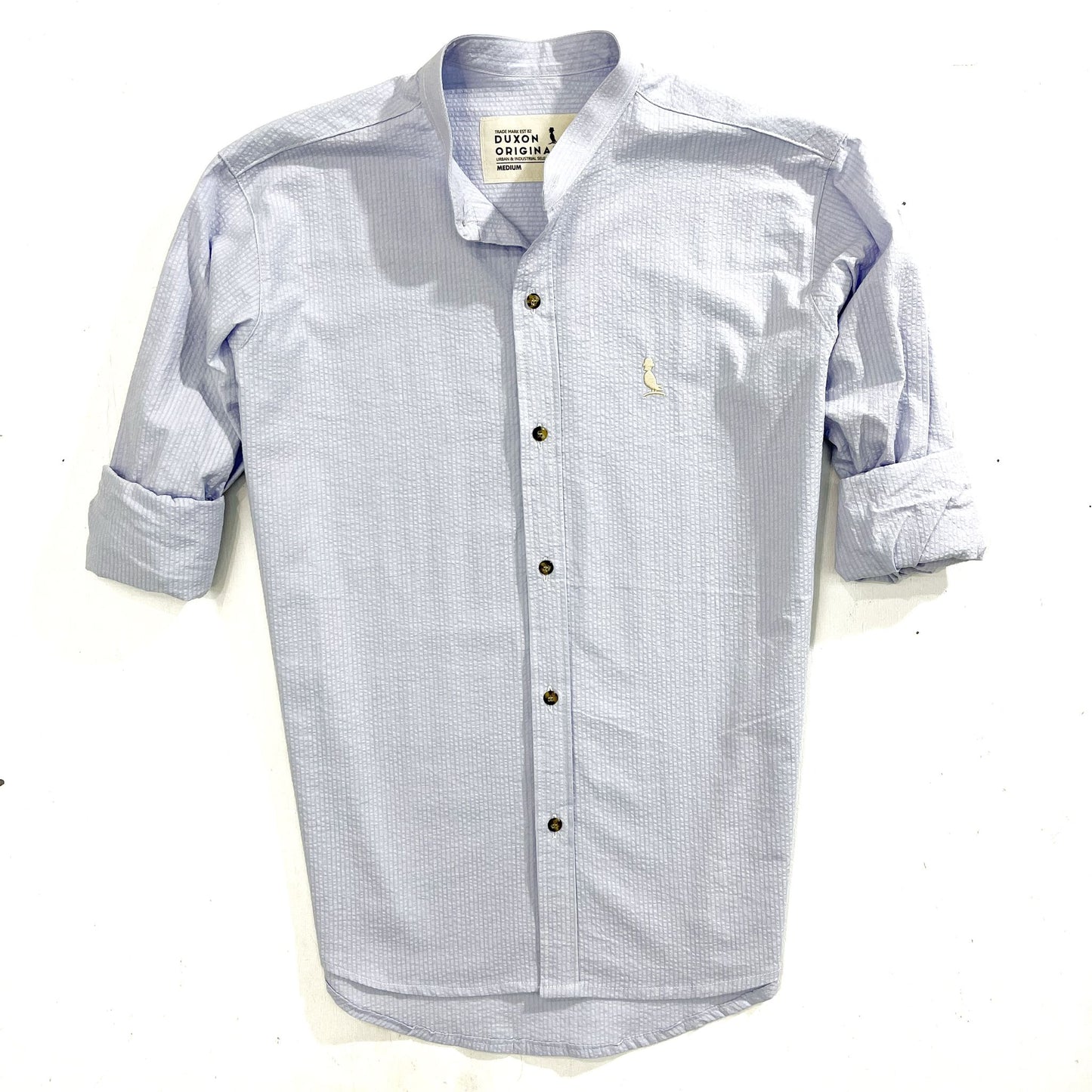 CAMISA MAO, CELESTE.