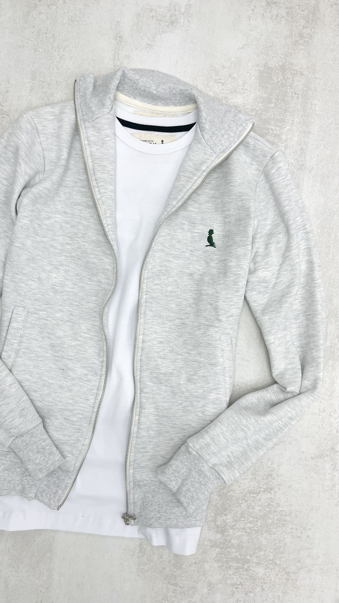 CAMPERA BOSTON GRIS CLARO MELANGE